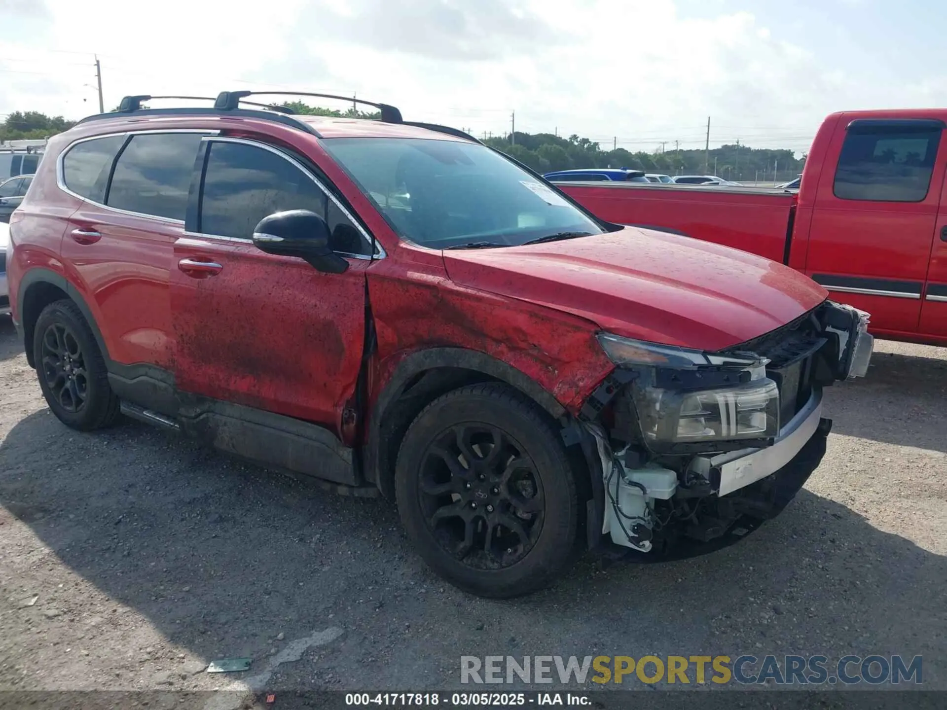 1 Photograph of a damaged car 5NMS64AJ0NH399022 HYUNDAI SANTA FE 2022