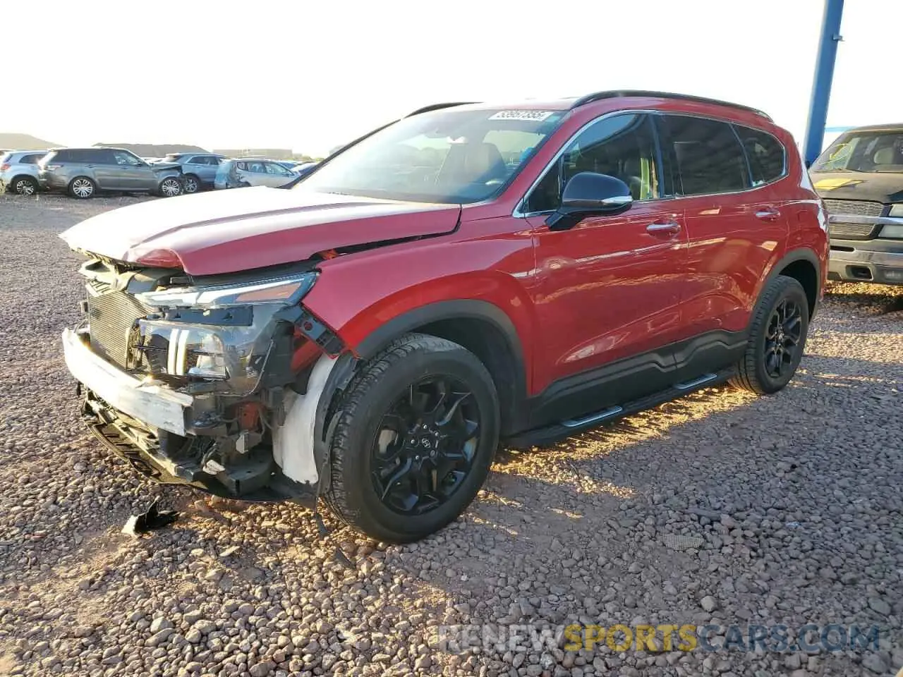 1 Photograph of a damaged car 5NMS64AJ3NH383011 HYUNDAI SANTA FE 2022