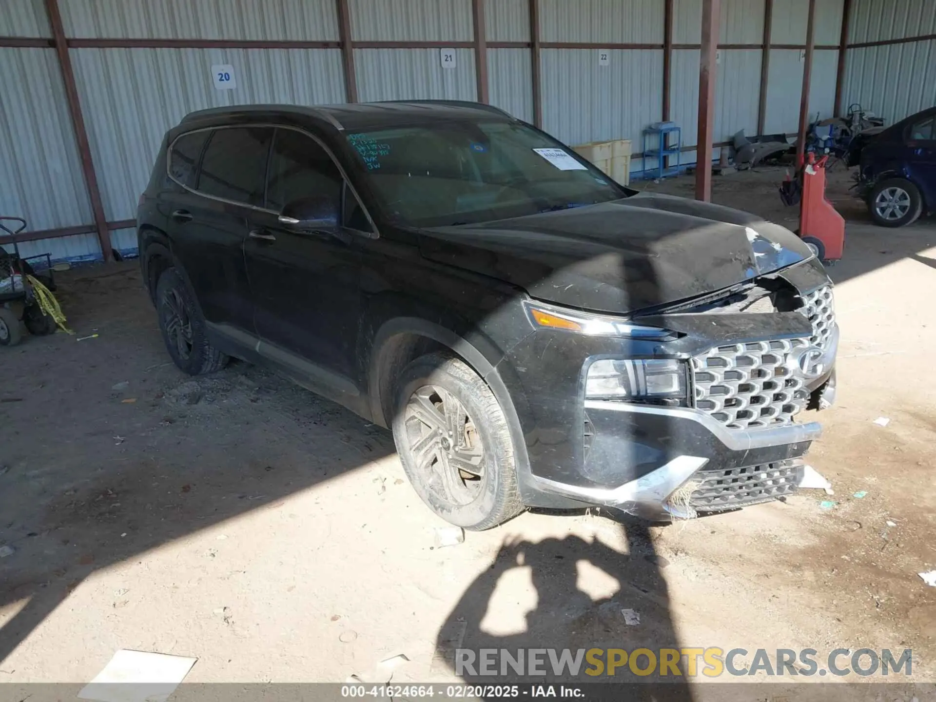 1 Photograph of a damaged car 5NMS64AJ4NH392395 HYUNDAI SANTA FE 2022