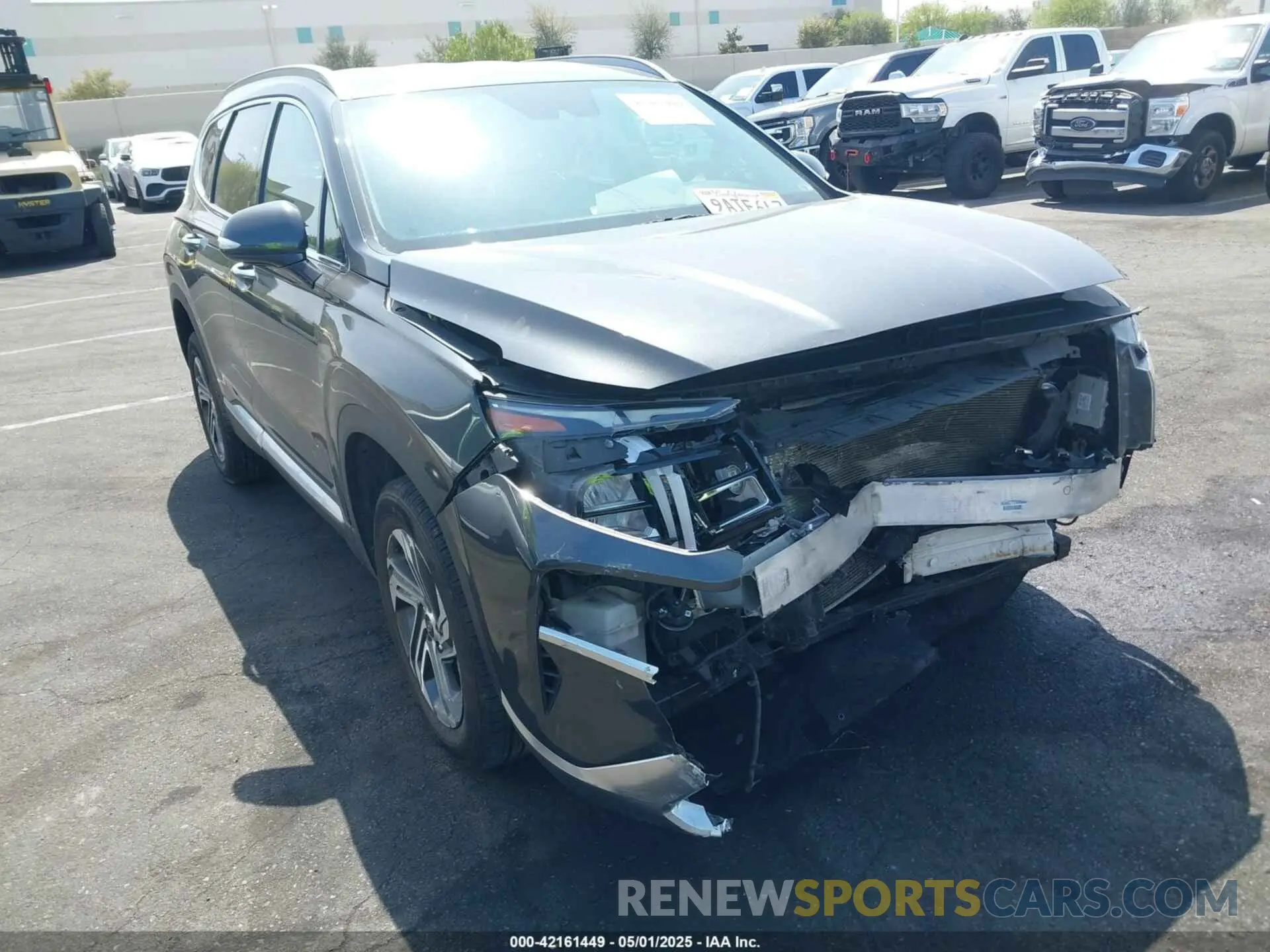 1 Photograph of a damaged car 5NMS64AJ5NH428157 HYUNDAI SANTA FE 2022
