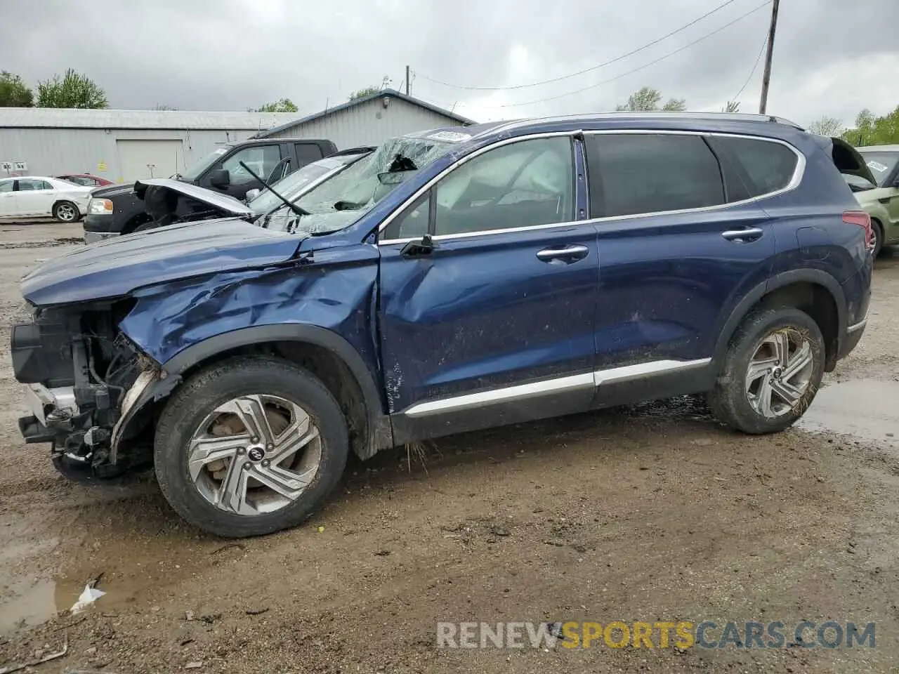 1 Photograph of a damaged car 5NMS6DAJ1NH404650 HYUNDAI SANTA FE 2022