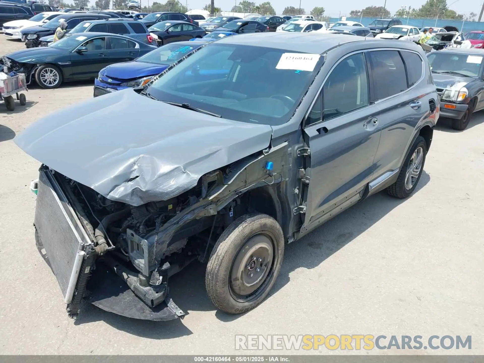 2 Photograph of a damaged car 5NMS6DAJ2NH381668 HYUNDAI SANTA FE 2022