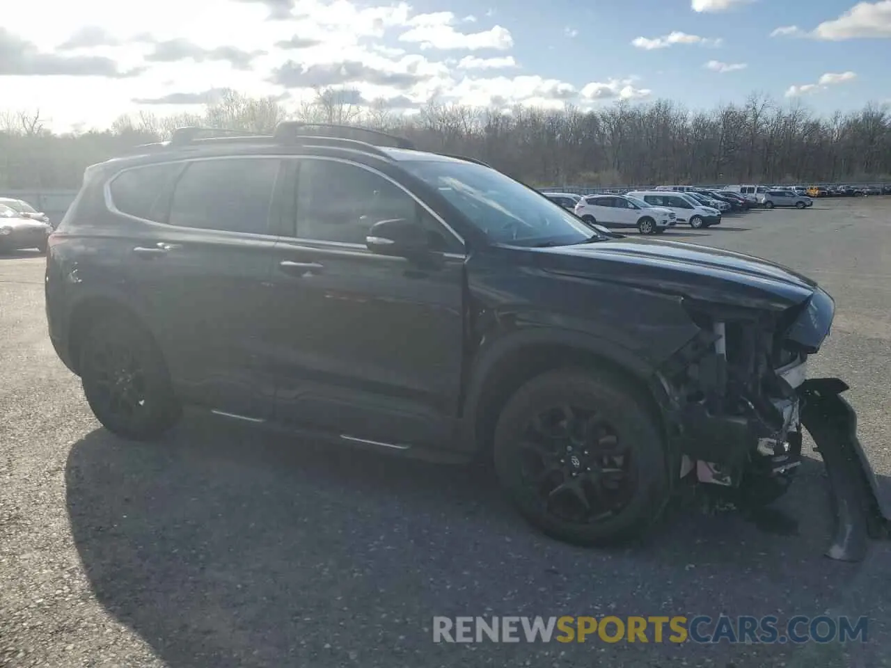 4 Photograph of a damaged car 5NMS6DAJ4NH437593 HYUNDAI SANTA FE 2022
