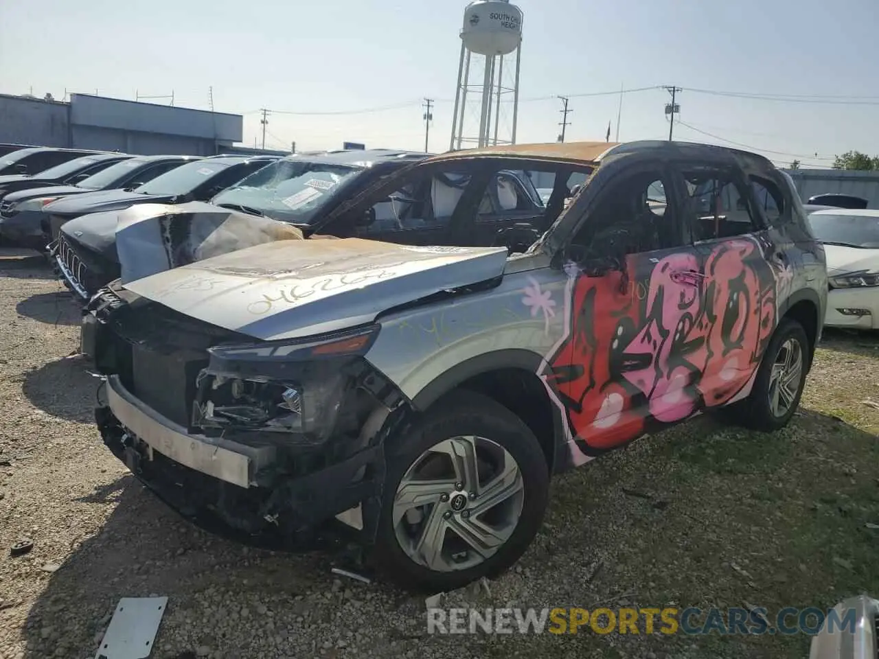 1 Photograph of a damaged car 5NMS6DAJ6NH423890 HYUNDAI SANTA FE 2022