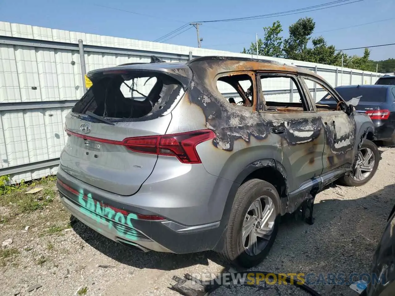 3 Photograph of a damaged car 5NMS6DAJ6NH423890 HYUNDAI SANTA FE 2022