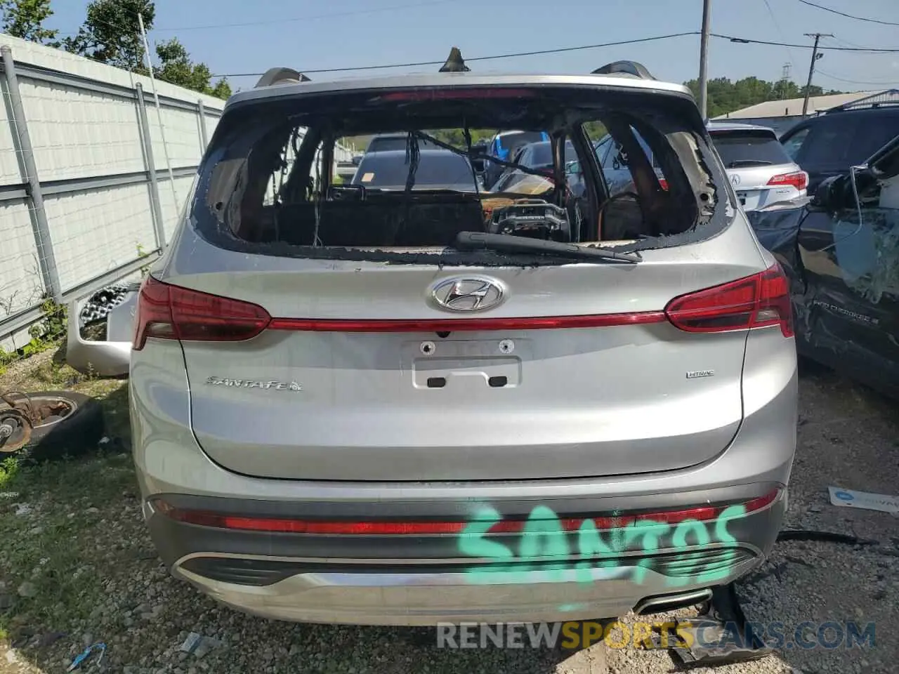 6 Photograph of a damaged car 5NMS6DAJ6NH423890 HYUNDAI SANTA FE 2022