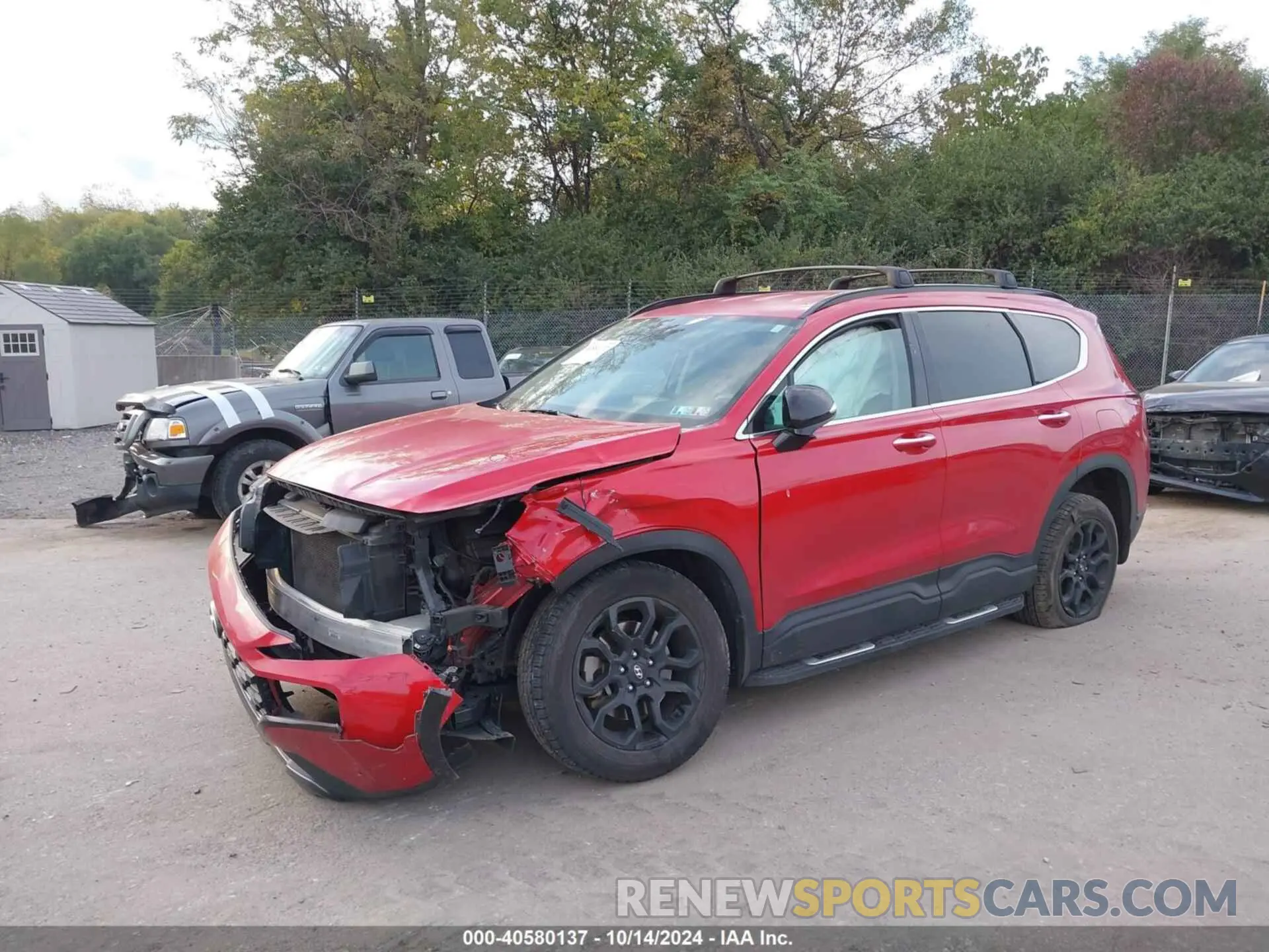 2 Photograph of a damaged car 5NMS6DAJ9NH385619 HYUNDAI SANTA FE 2022
