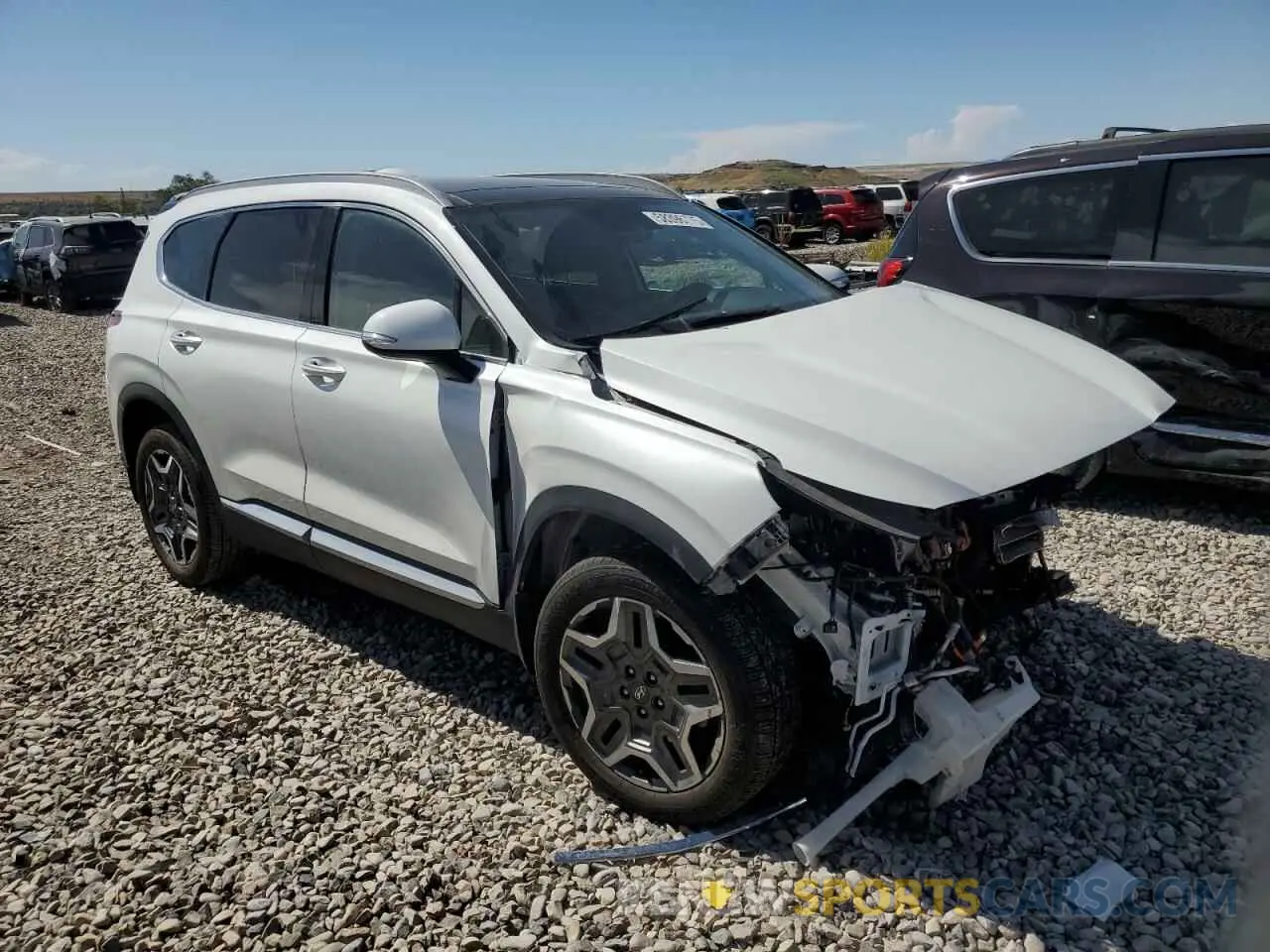 4 Photograph of a damaged car KM8S3DA15NU043095 HYUNDAI SANTA FE 2022