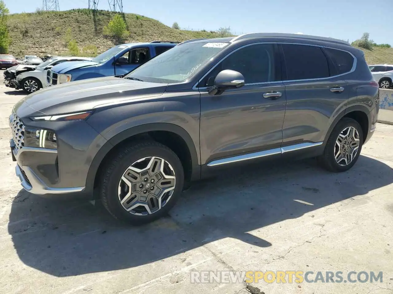 1 Photograph of a damaged car KM8S5DA12NU053822 HYUNDAI SANTA FE 2022