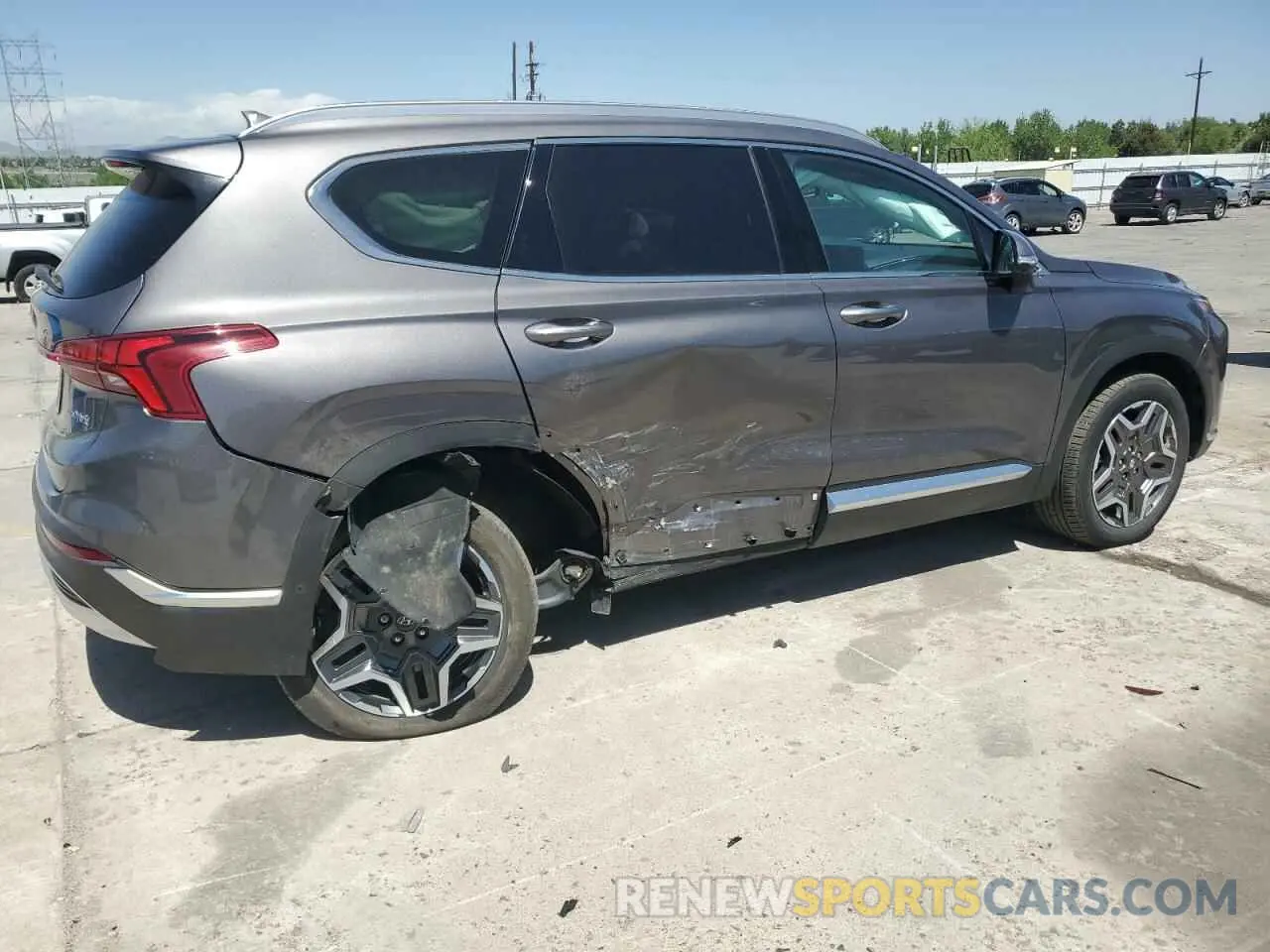 3 Photograph of a damaged car KM8S5DA12NU053822 HYUNDAI SANTA FE 2022