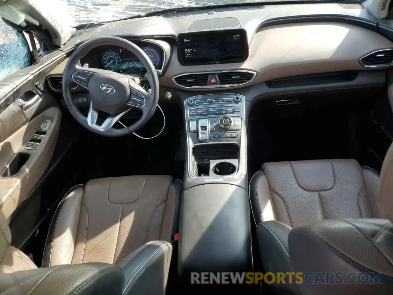 8 Photograph of a damaged car KM8S5DA18NU039892 HYUNDAI SANTA FE 2022