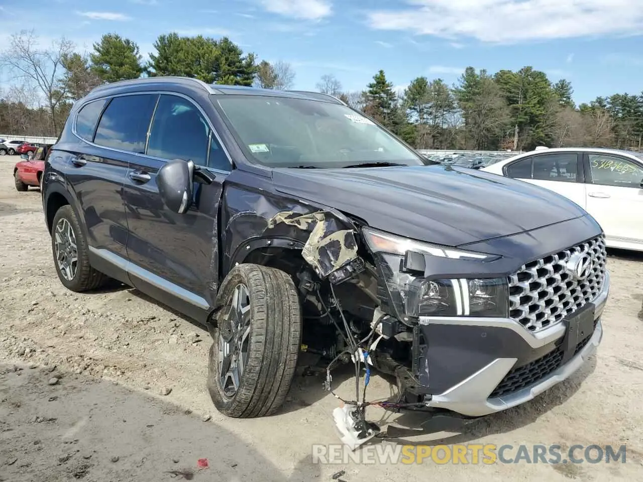 4 Photograph of a damaged car KM8S7DA20NU050744 HYUNDAI SANTA FE 2022