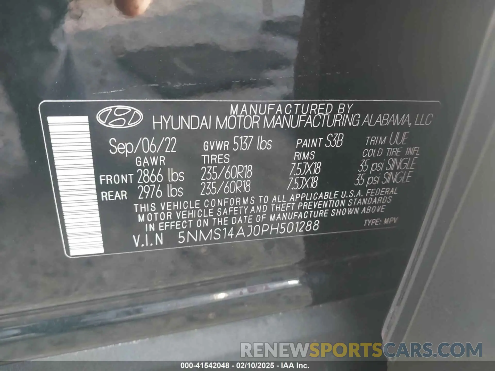 9 Photograph of a damaged car 5NMS14AJ0PH501288 HYUNDAI SANTA FE 2023