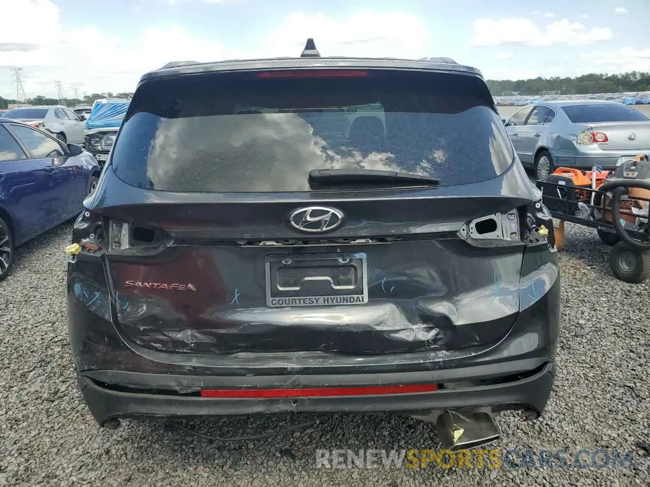 6 Photograph of a damaged car 5NMS14AJ9PH622370 HYUNDAI SANTA FE 2023