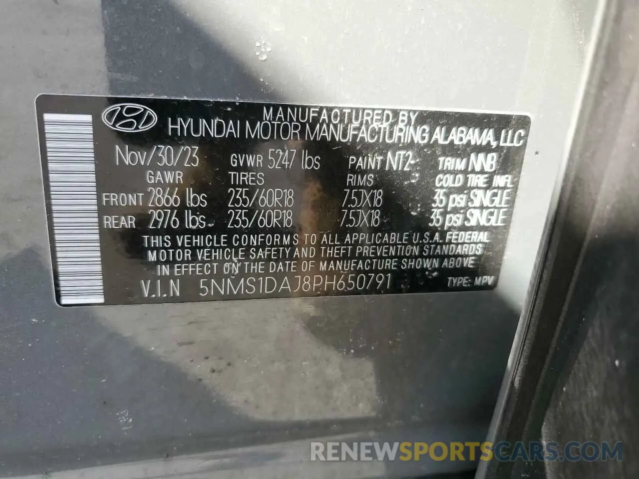 15 Photograph of a damaged car 5NMS1DAJ8PH650791 HYUNDAI SANTA FE 2023