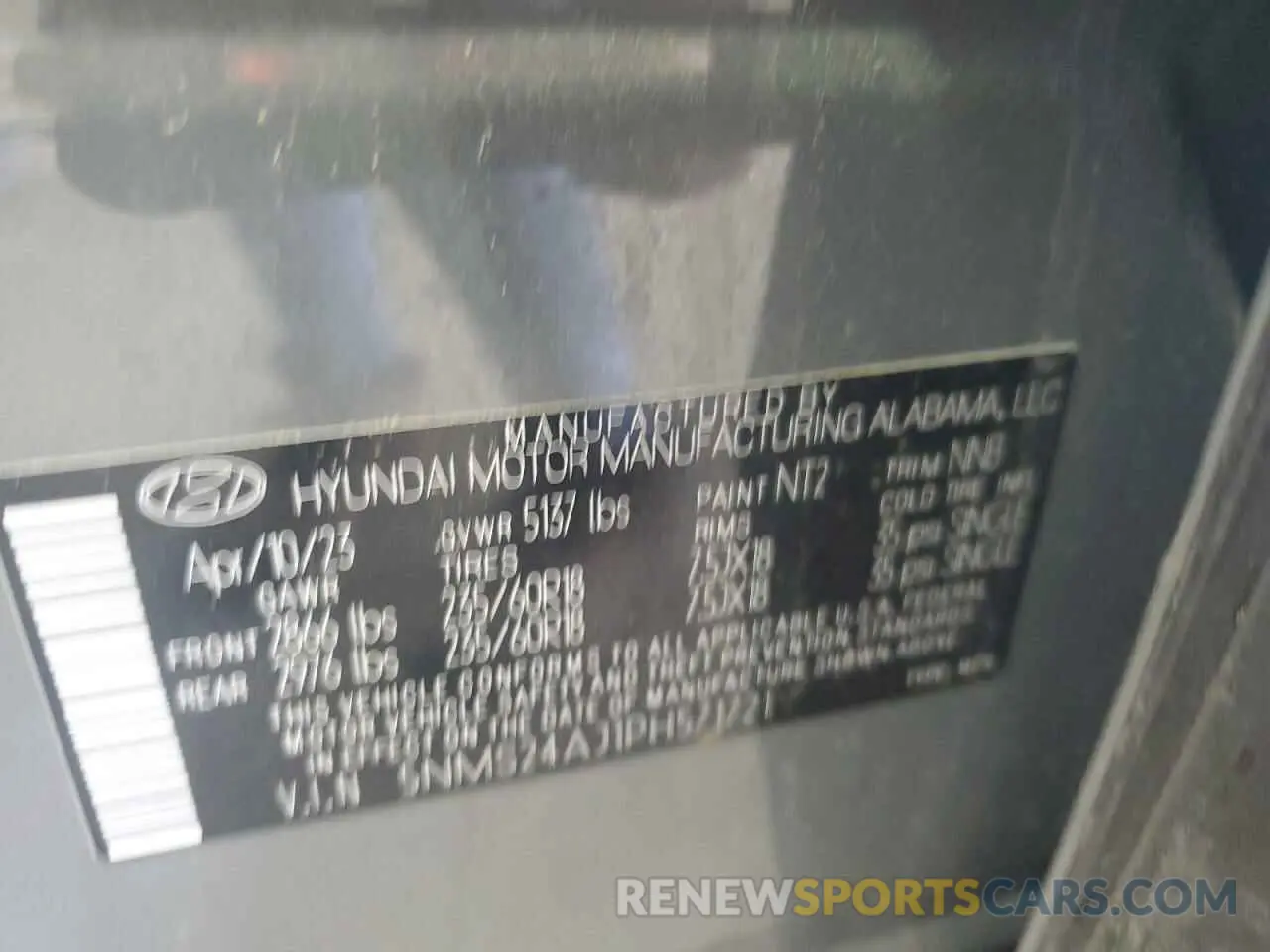 13 Photograph of a damaged car 5NMS24AJ1PH571721 HYUNDAI SANTA FE 2023