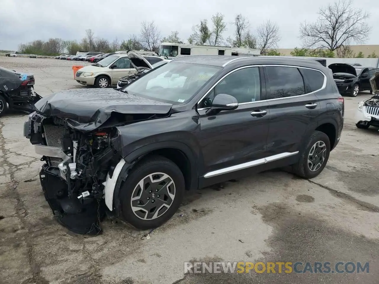 1 Photograph of a damaged car 5NMS2DA14PH012731 HYUNDAI SANTA FE 2023