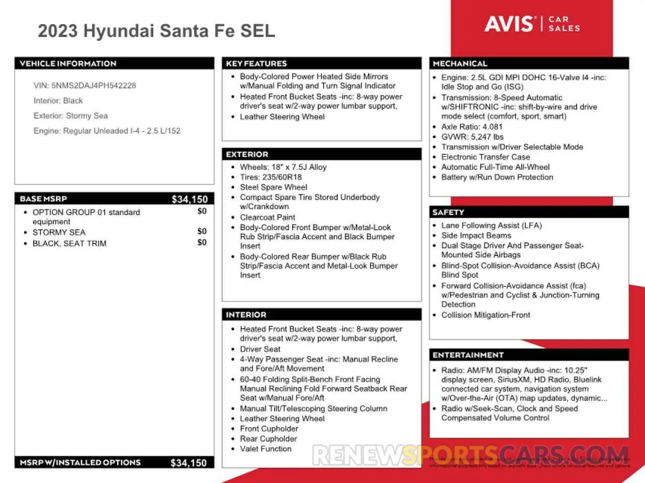 13 Photograph of a damaged car 5NMS2DAJ4PH542228 HYUNDAI SANTA FE 2023