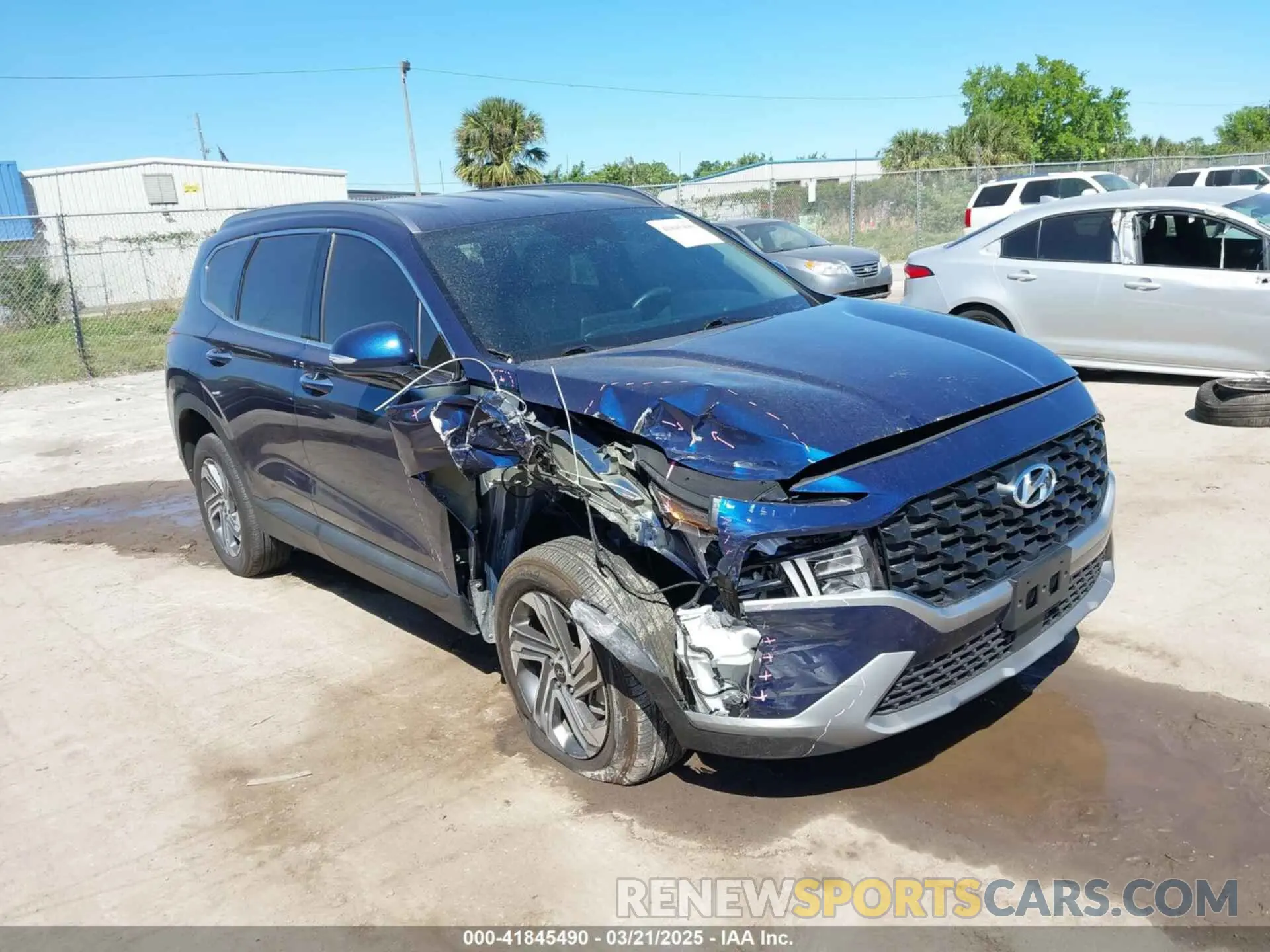 1 Photograph of a damaged car 5NMS2DAJ7PH592881 HYUNDAI SANTA FE 2023