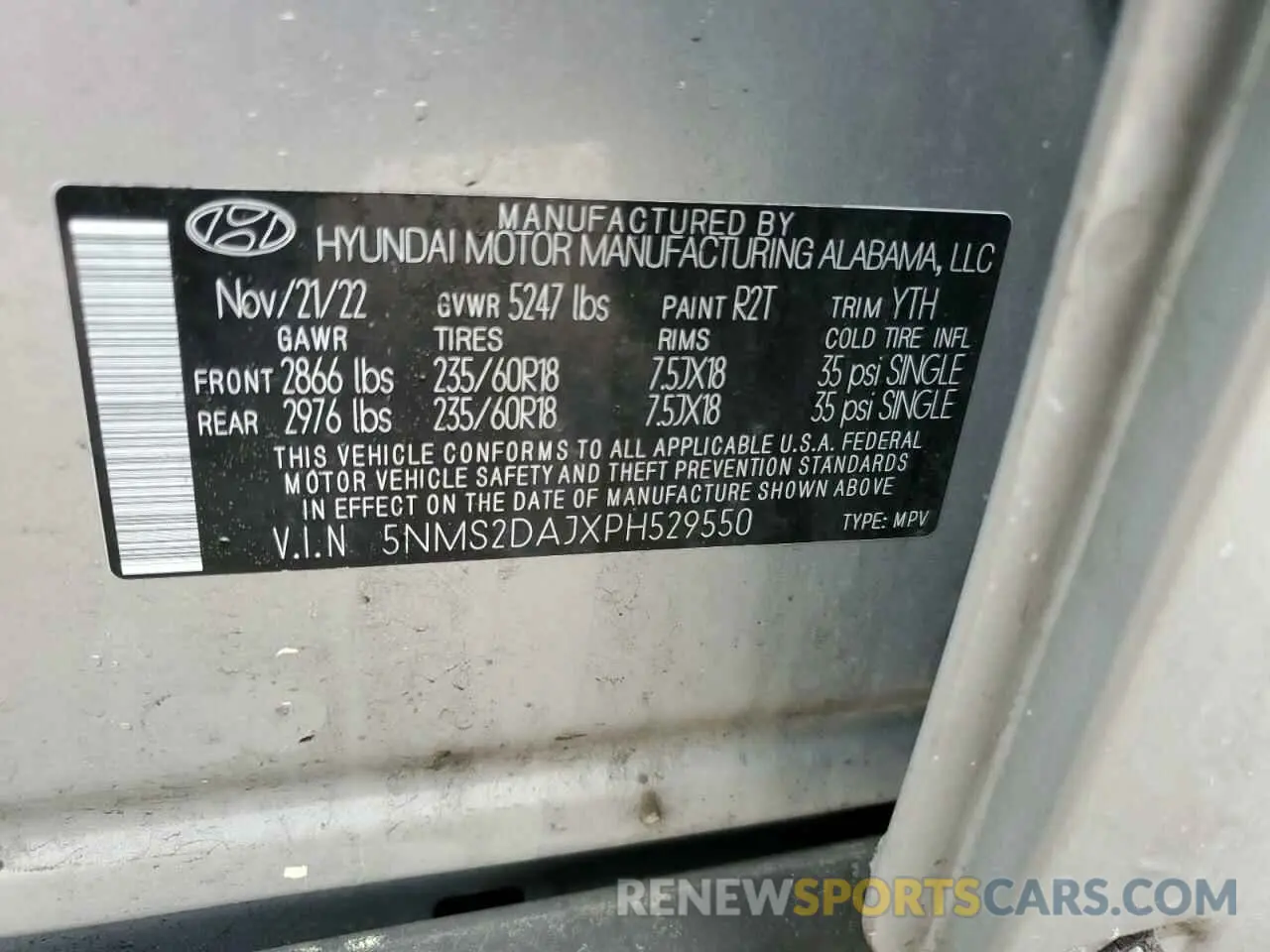 15 Photograph of a damaged car 5NMS2DAJXPH529550 HYUNDAI SANTA FE 2023