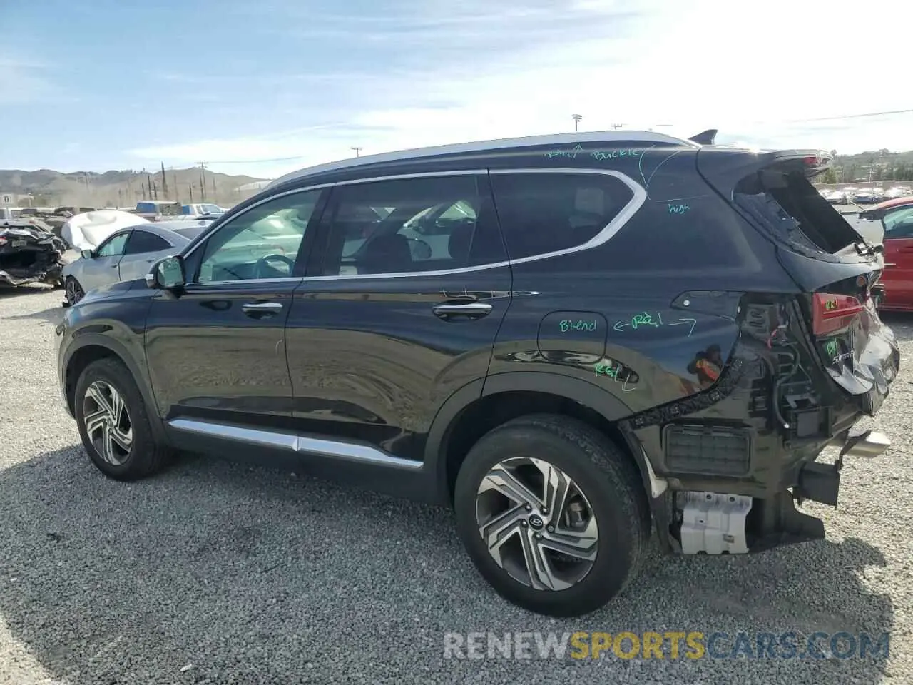 2 Photograph of a damaged car 5NMS3DAJ3PH504843 HYUNDAI SANTA FE 2023