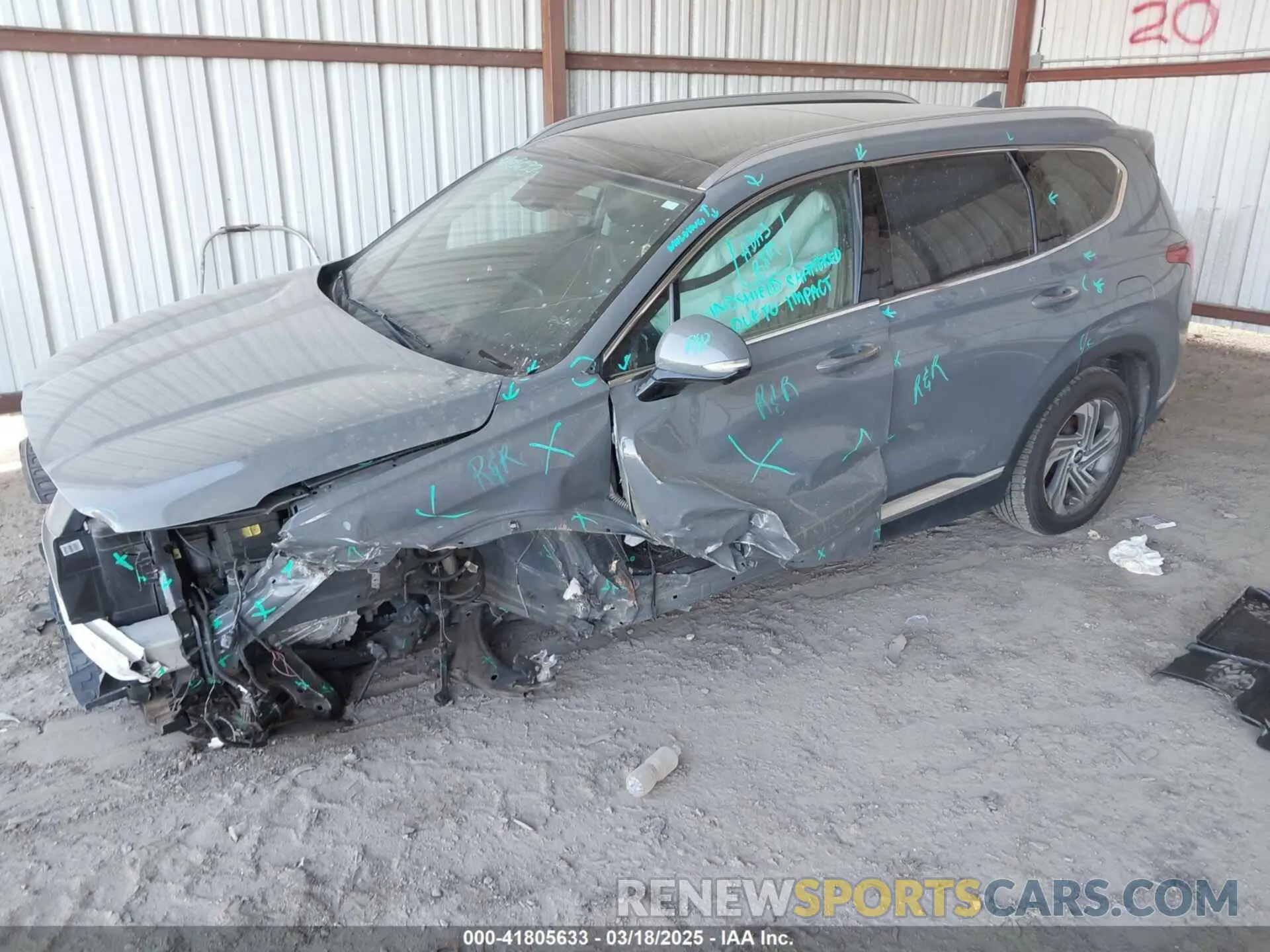 2 Photograph of a damaged car 5NMS3DAJ6PH534161 HYUNDAI SANTA FE 2023