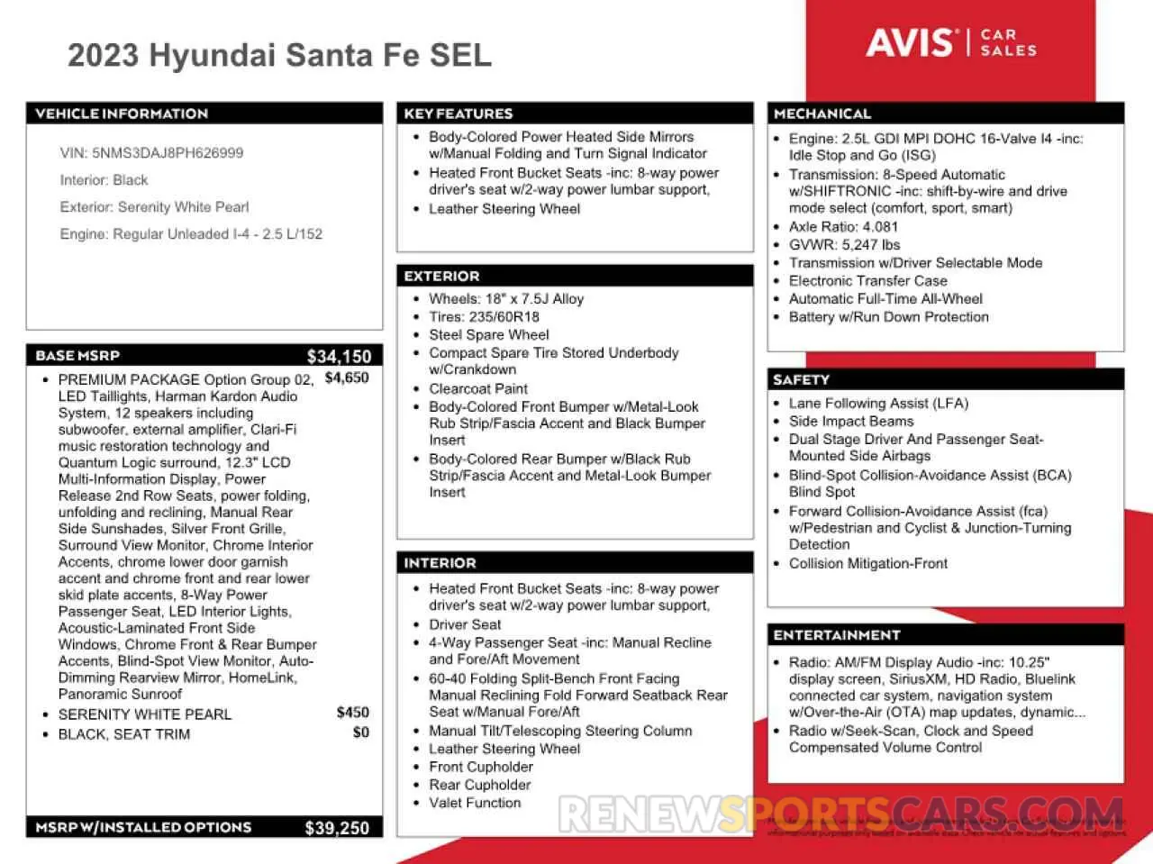 13 Photograph of a damaged car 5NMS3DAJ8PH626999 HYUNDAI SANTA FE 2023