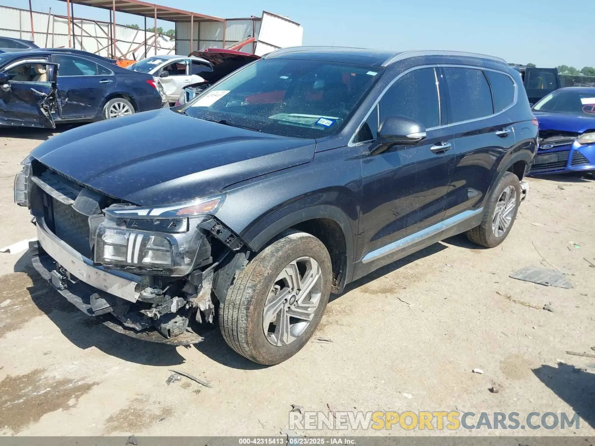 2 Photograph of a damaged car 5NMS3DAJ9PH651412 HYUNDAI SANTA FE 2023