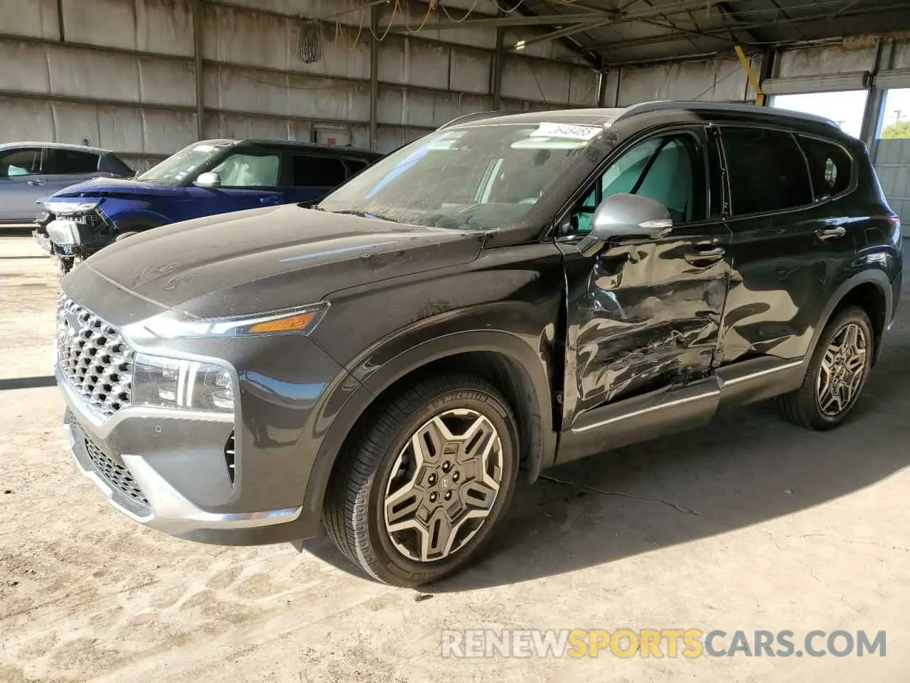 1 Photograph of a damaged car 5NMS44AL7PH500552 HYUNDAI SANTA FE 2023