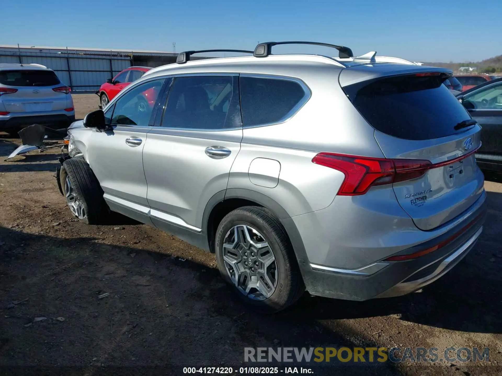 3 Photograph of a damaged car 5NMS44AL8PH547203 HYUNDAI SANTA FE 2023