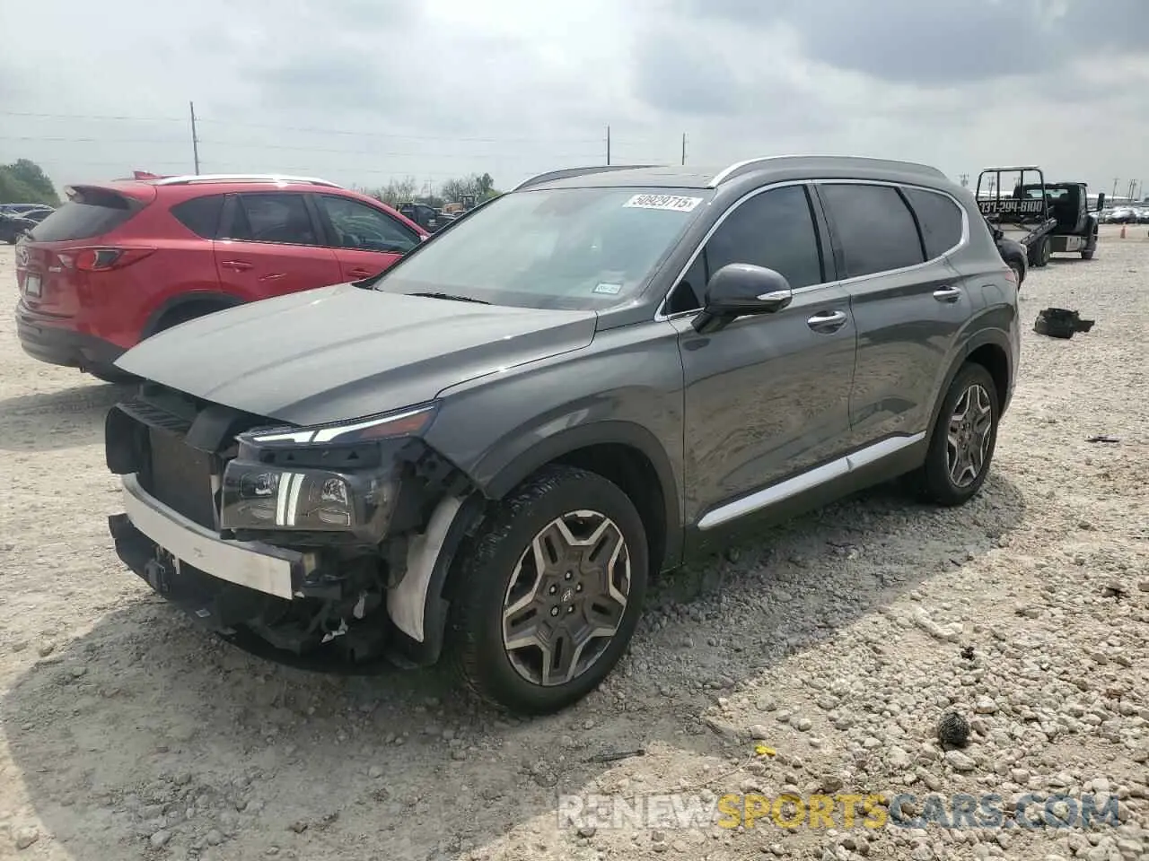 1 Photograph of a damaged car 5NMS44AL9PH568500 HYUNDAI SANTA FE 2023