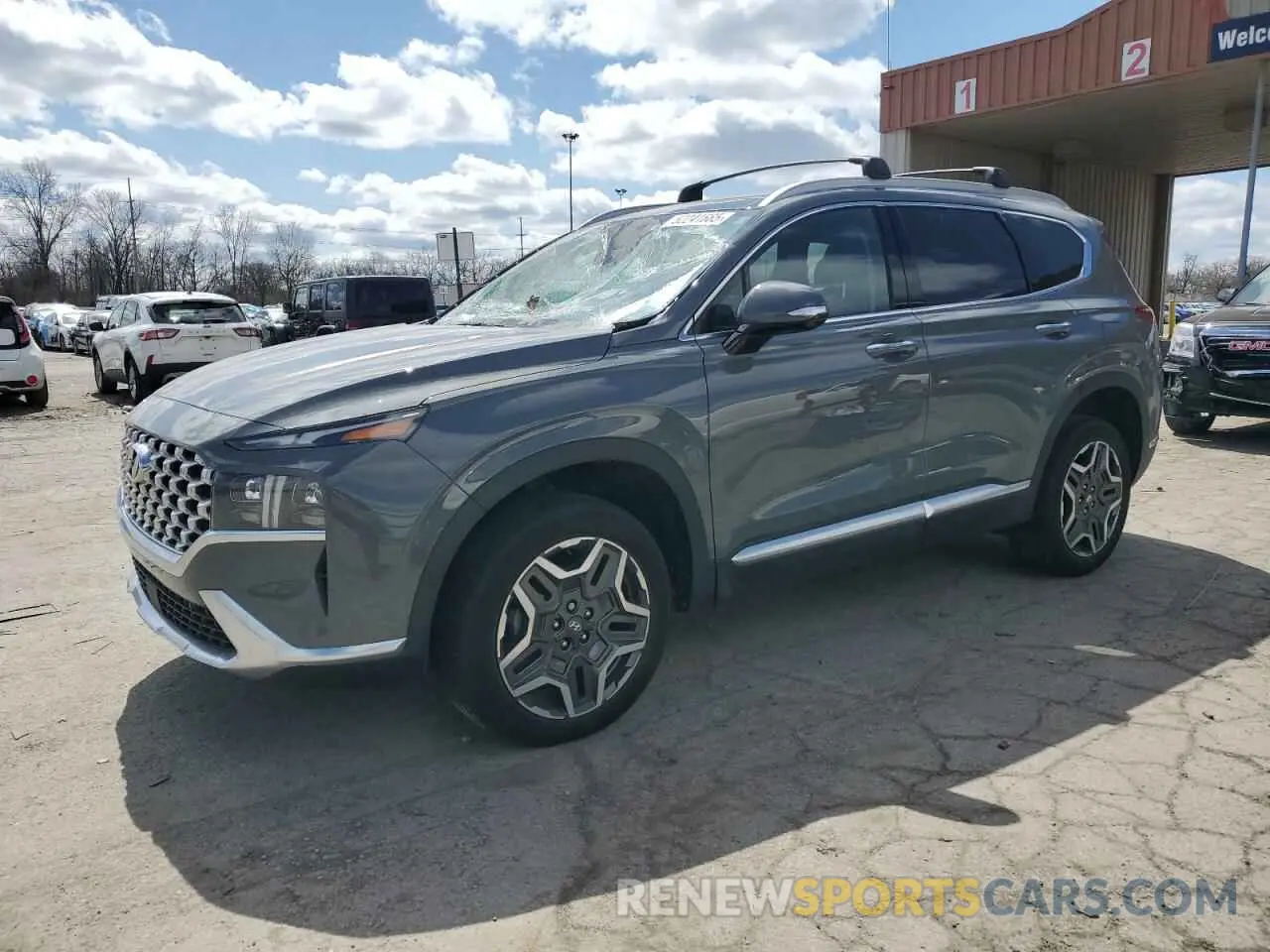 1 Photograph of a damaged car 5NMS4DAL7PH499452 HYUNDAI SANTA FE 2023