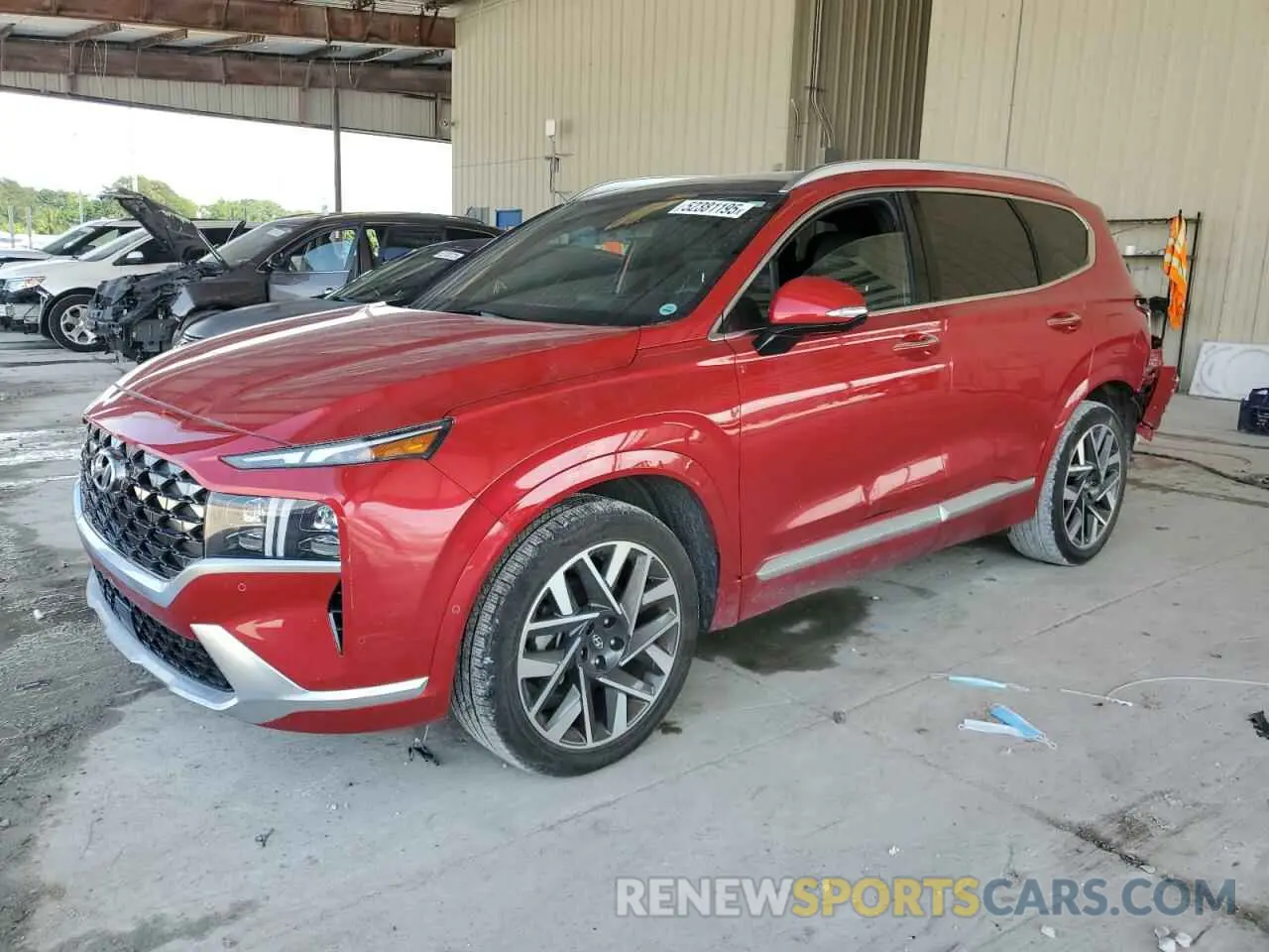 1 Photograph of a damaged car 5NMS54AL3PH596449 HYUNDAI SANTA FE 2023