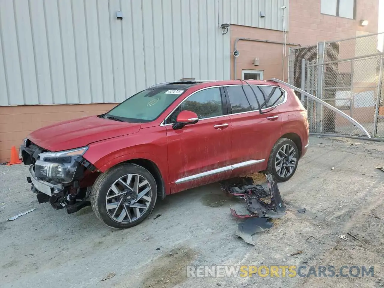 1 Photograph of a damaged car 5NMS54ALXPH576117 HYUNDAI SANTA FE 2023