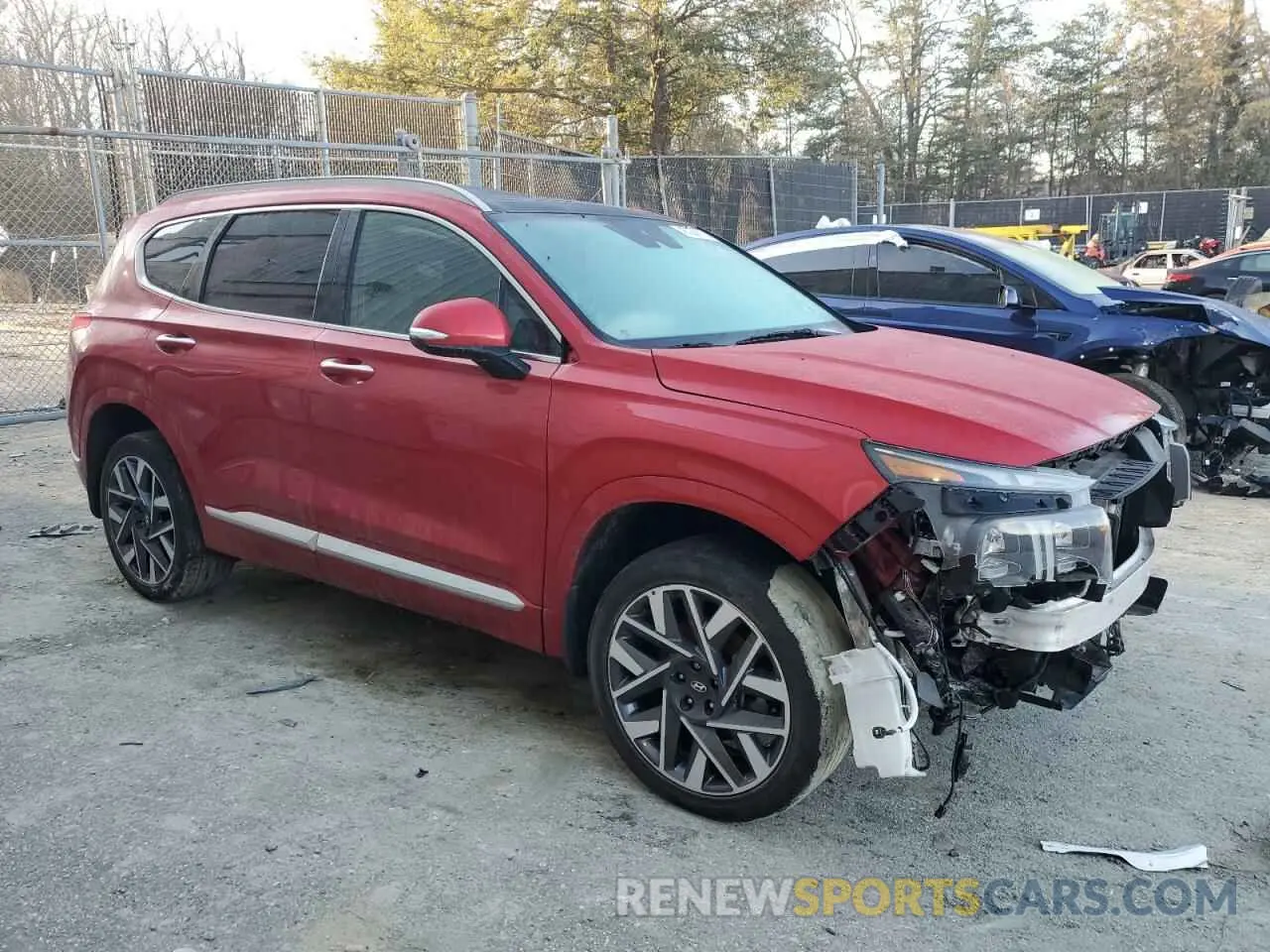 4 Photograph of a damaged car 5NMS54ALXPH576117 HYUNDAI SANTA FE 2023