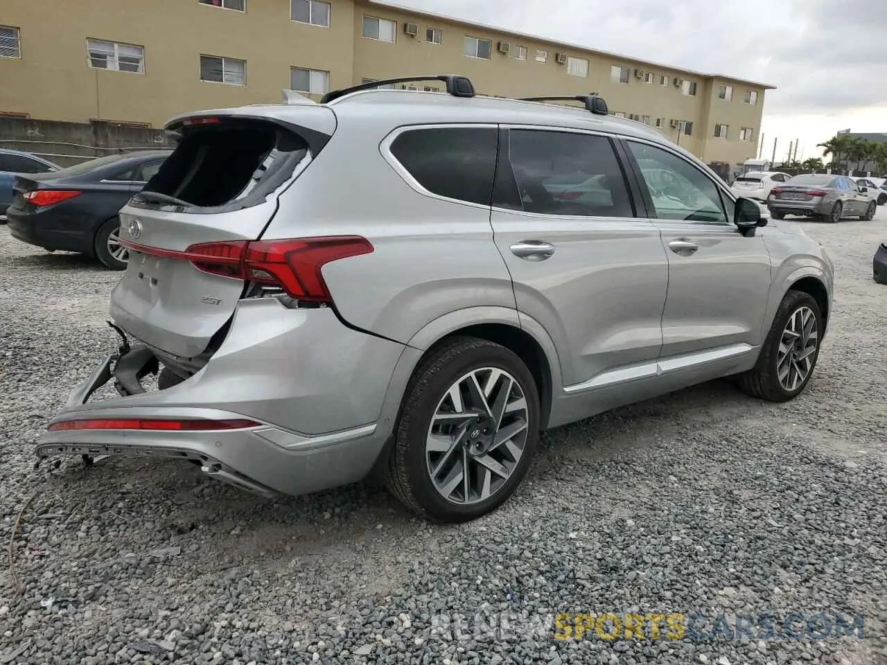 3 Photograph of a damaged car 5NMS54ALXPH640611 HYUNDAI SANTA FE 2023