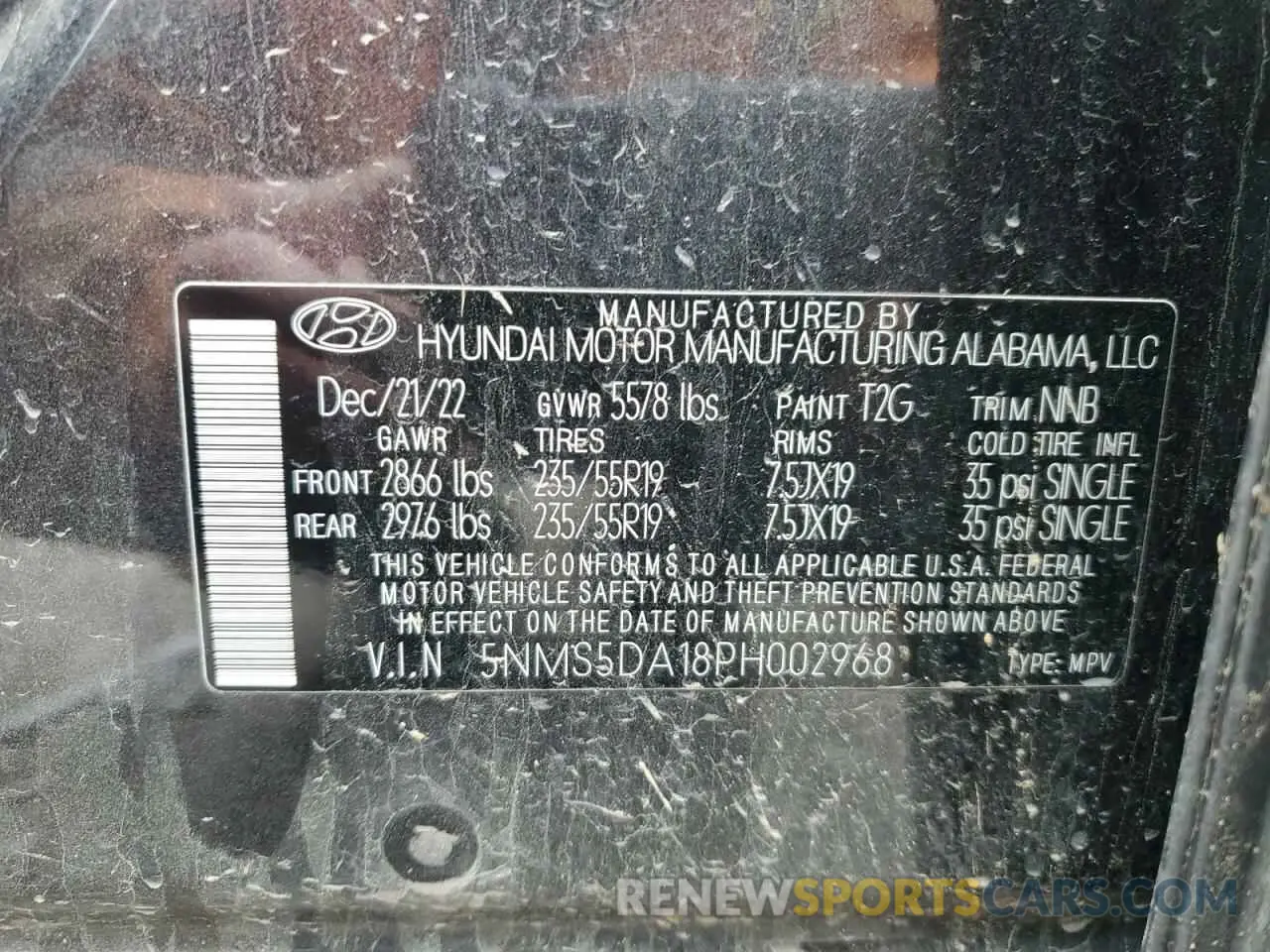 15 Photograph of a damaged car 5NMS5DA18PH002968 HYUNDAI SANTA FE 2023