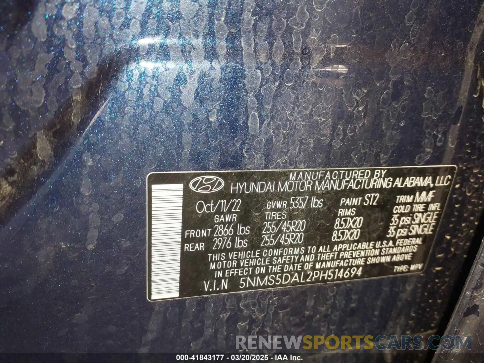 9 Photograph of a damaged car 5NMS5DAL2PH514694 HYUNDAI SANTA FE 2023