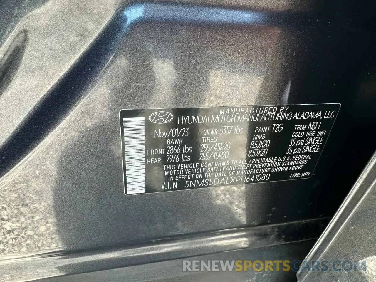10 Photograph of a damaged car 5NMS5DALXPH641080 HYUNDAI SANTA FE 2023