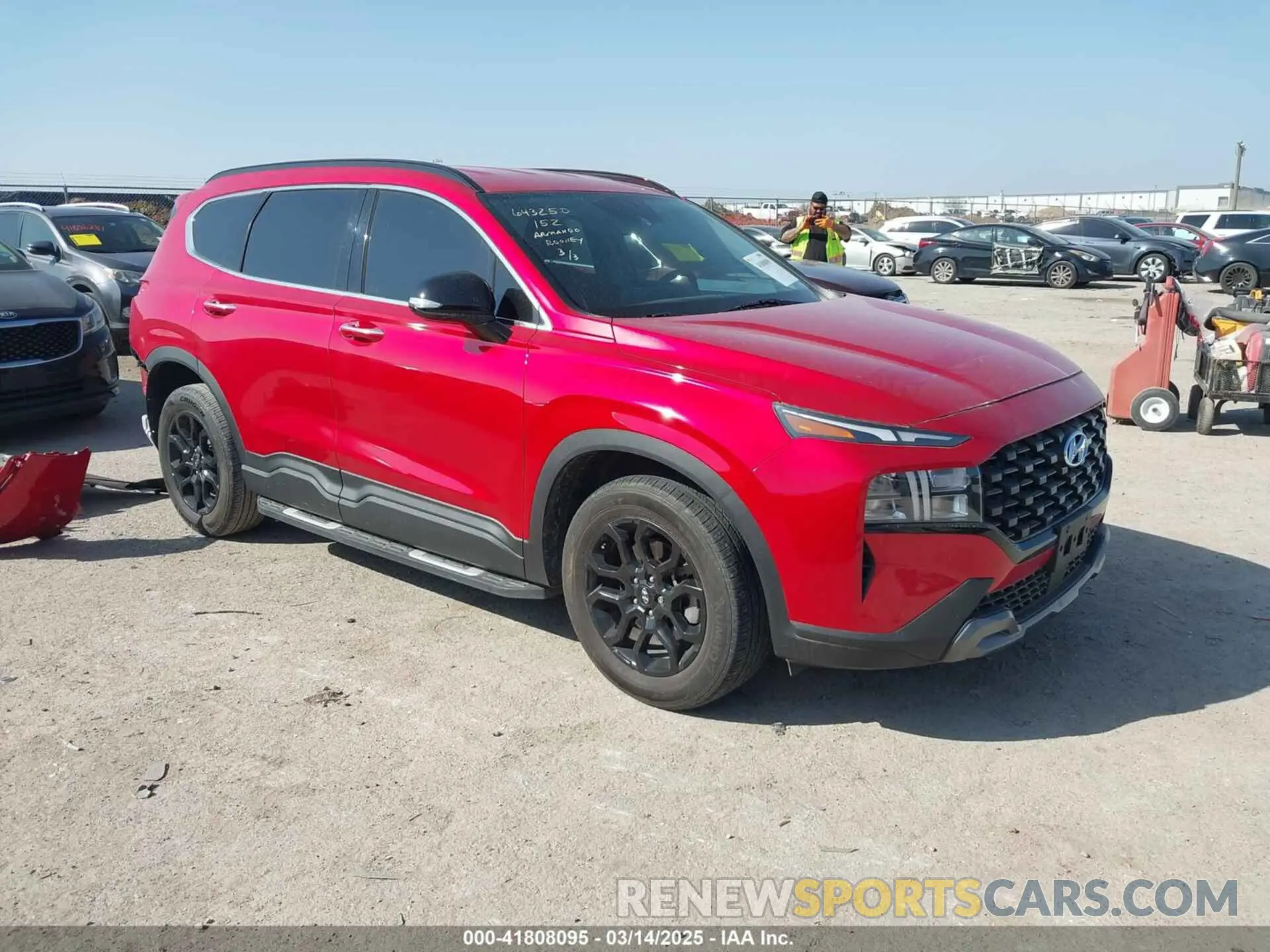 1 Photograph of a damaged car 5NMS64AJ0PH542747 HYUNDAI SANTA FE 2023