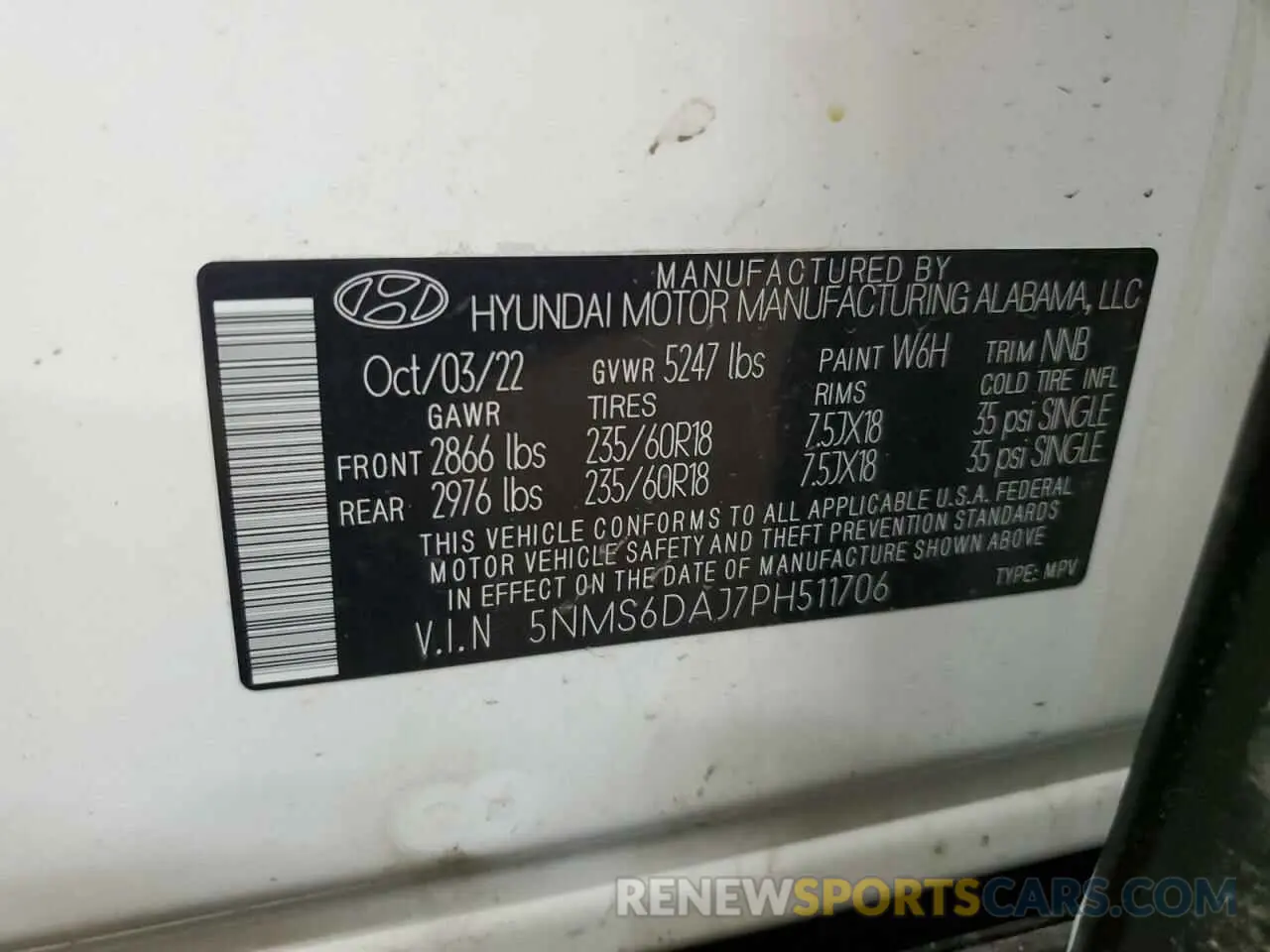 14 Photograph of a damaged car 5NMS6DAJ7PH511706 HYUNDAI SANTA FE 2023