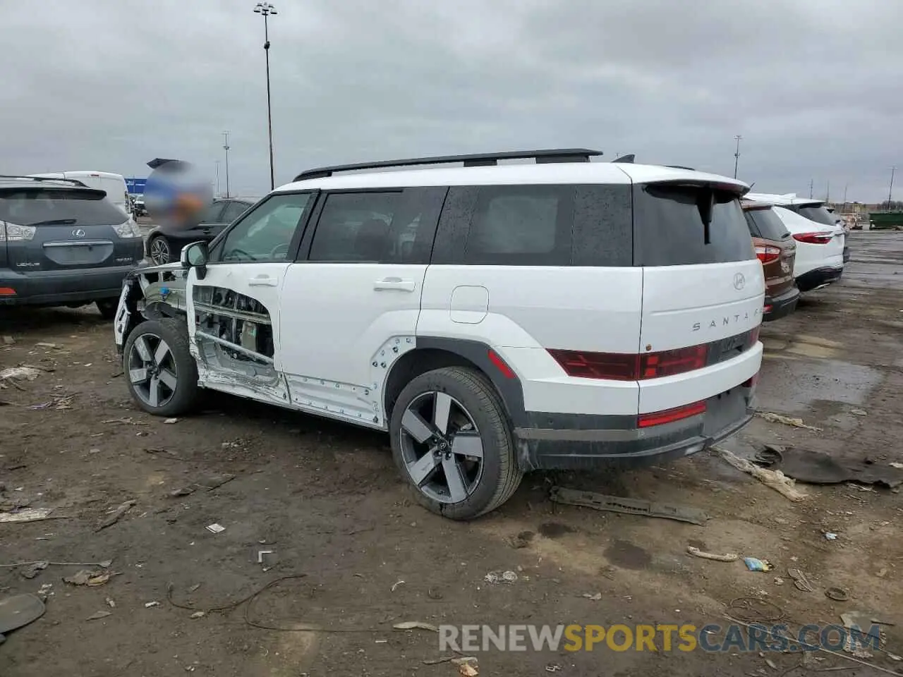 2 Photograph of a damaged car 5NMP34G12RH000655 HYUNDAI SANTA FE 2024