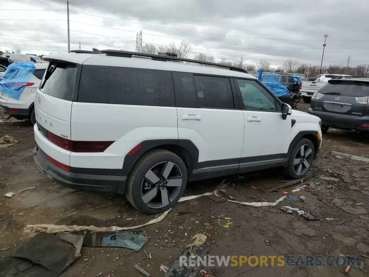 3 Photograph of a damaged car 5NMP34G12RH000655 HYUNDAI SANTA FE 2024