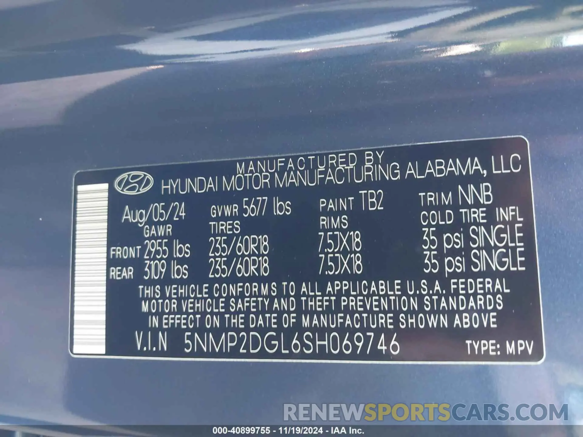 9 Photograph of a damaged car 5NMP2DGL6SH069746 HYUNDAI SANTA FE 2025