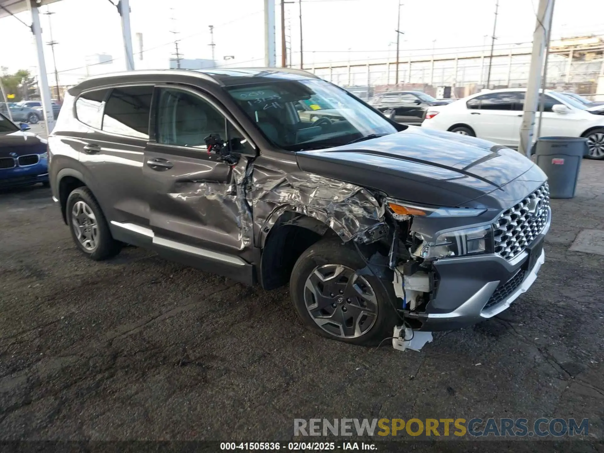 1 Photograph of a damaged car KM8S2DA12MU006345 HYUNDAI SANTA FE HYBRID 2021
