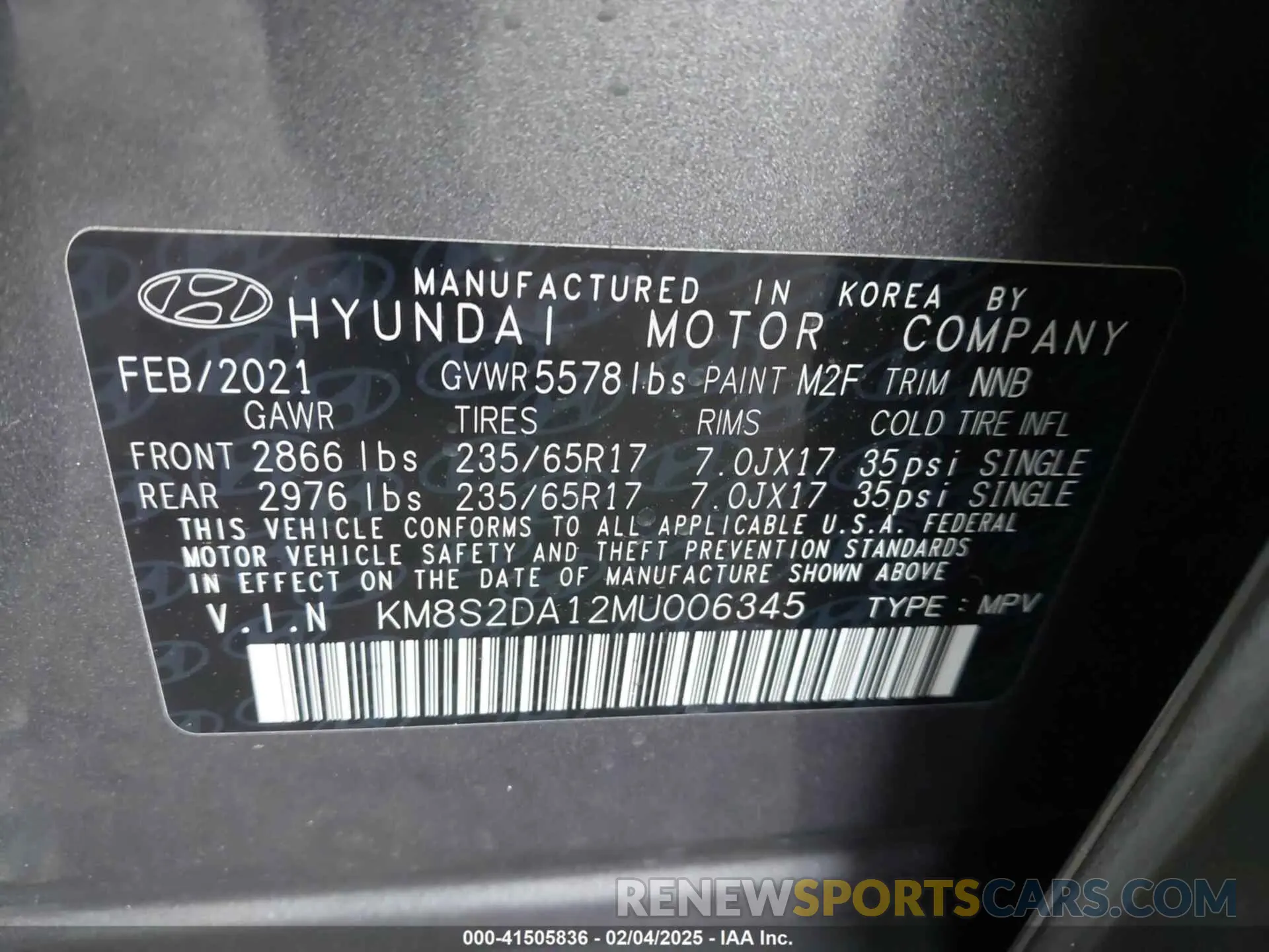 9 Photograph of a damaged car KM8S2DA12MU006345 HYUNDAI SANTA FE HYBRID 2021