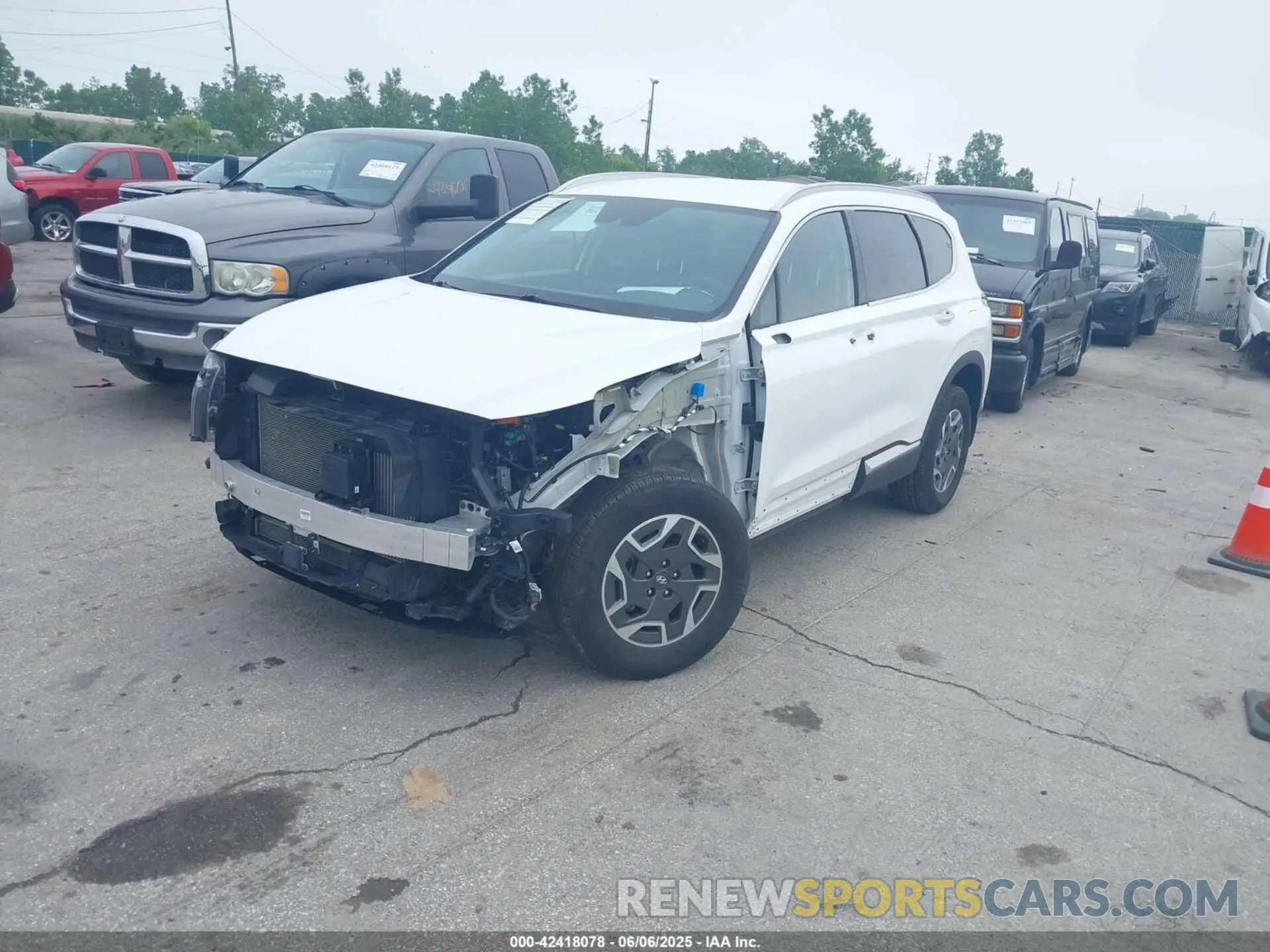2 Photograph of a damaged car KM8S2DA16NU041259 HYUNDAI SANTA FE HYBRID 2022