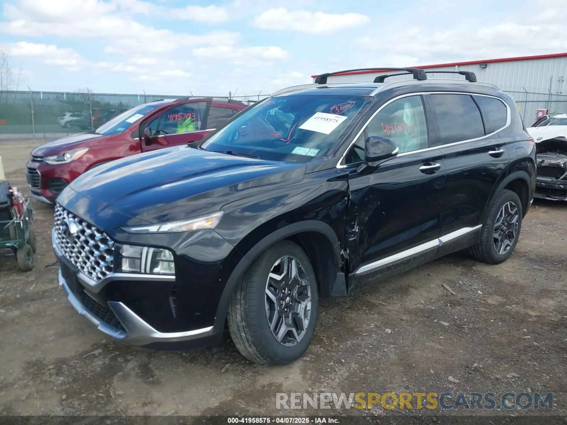 2 Photograph of a damaged car KM8S3DA18NU018319 HYUNDAI SANTA FE HYBRID 2022