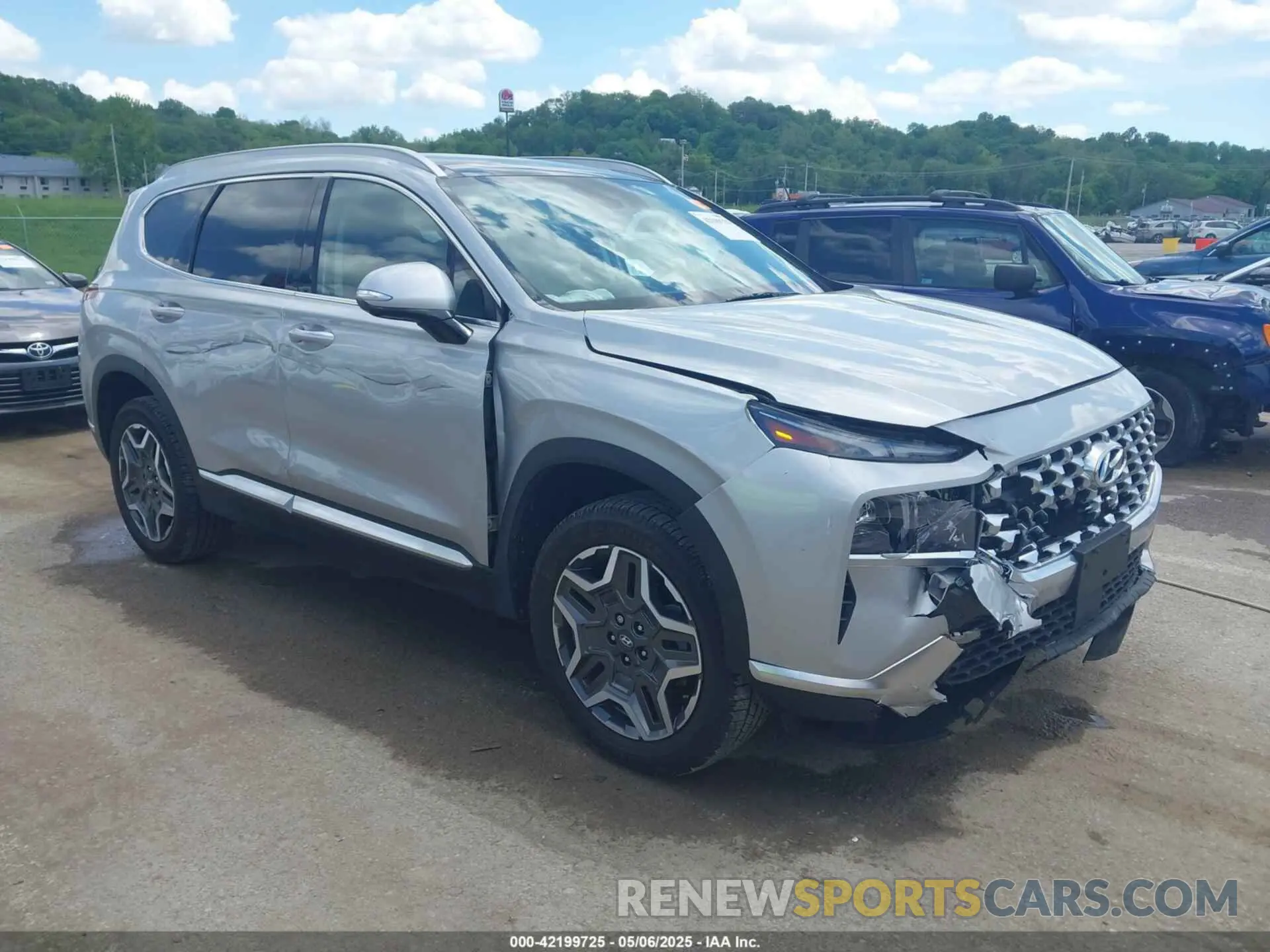 1 Photograph of a damaged car KM8S5DA10NU051647 HYUNDAI SANTA FE HYBRID 2022