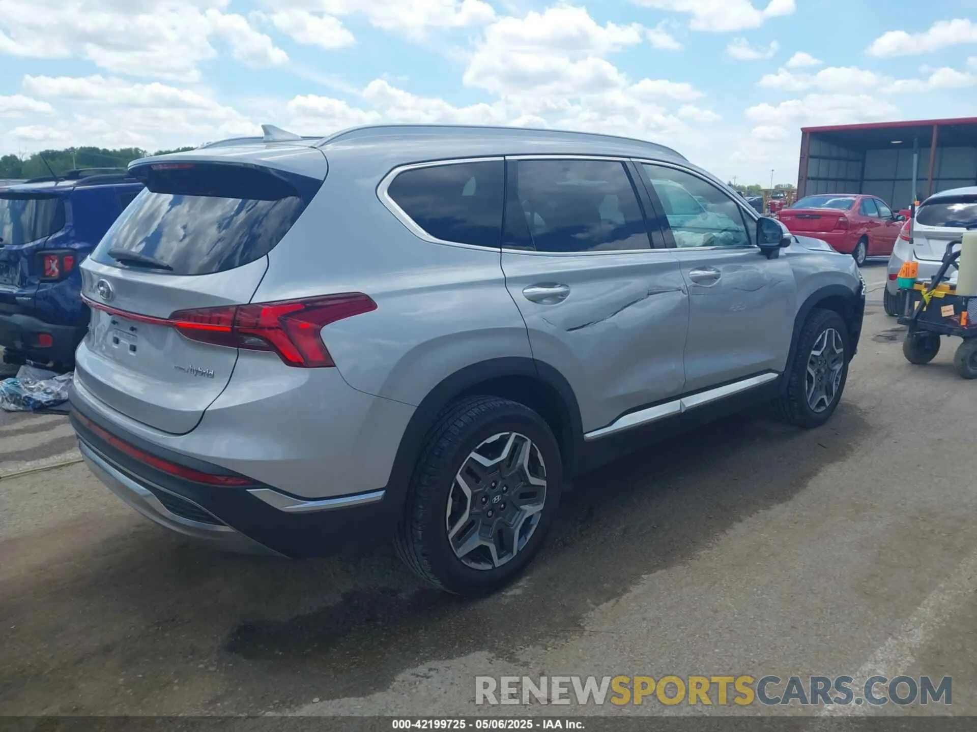 4 Photograph of a damaged car KM8S5DA10NU051647 HYUNDAI SANTA FE HYBRID 2022